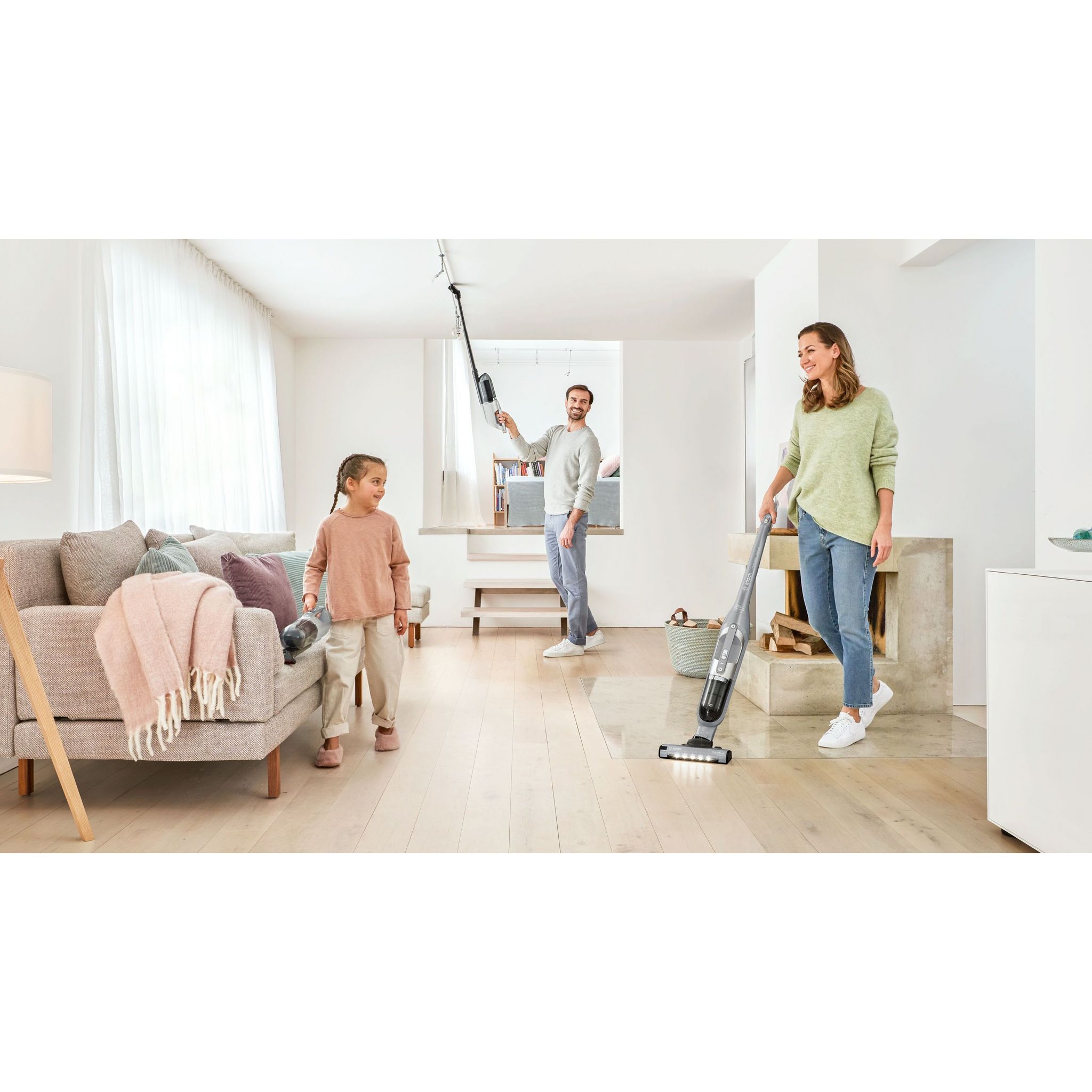 Voir la diapositive 6 : BOSCH Aspirateur balai 2 en 1 BCH3K2301 - Argent