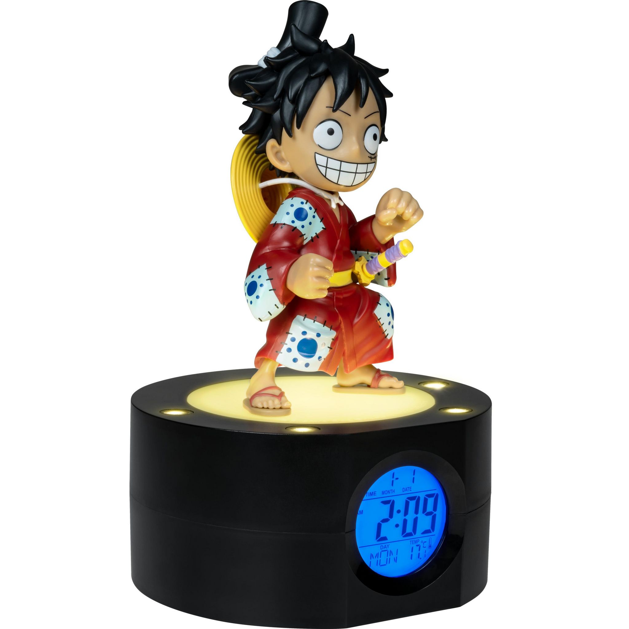 Voir la diapositive 3 : Réveil Lumineux Teknofun Monkey D. Luffy - One Piece