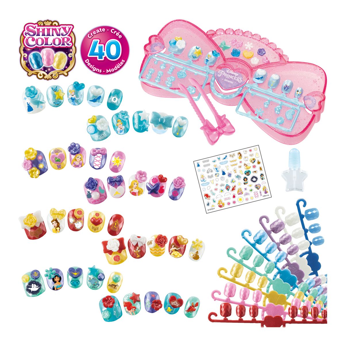 EPOCH D'ENFANCE Kit Aquabeads Studio Nails Disney Princess