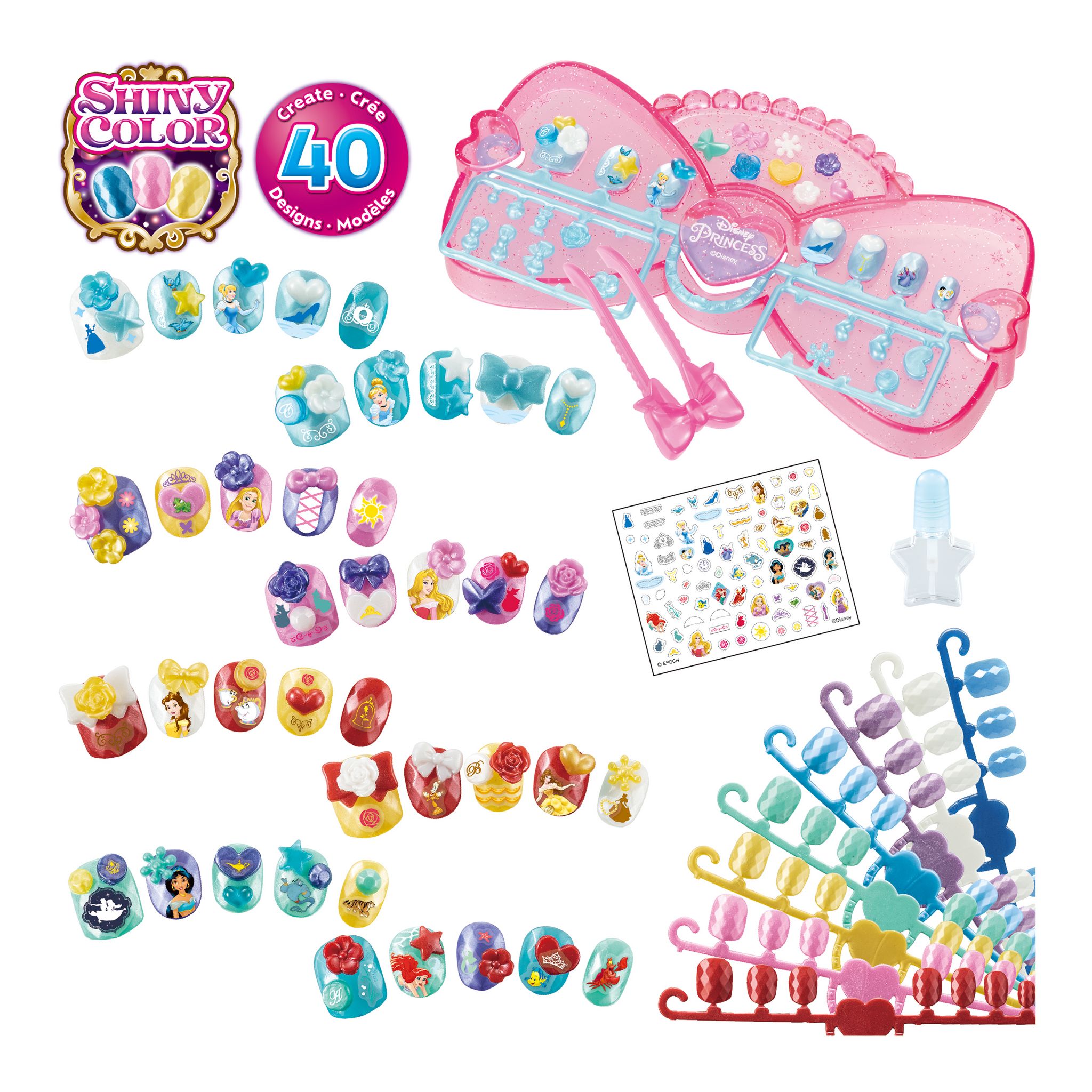 Voir la diapositive 2 : EPOCH D'ENFANCE Kit Aquabeads Studio Nails Disney Princess