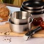 Voir la diapositive 2 : Batterie de cuisine 6 pièces induction inox