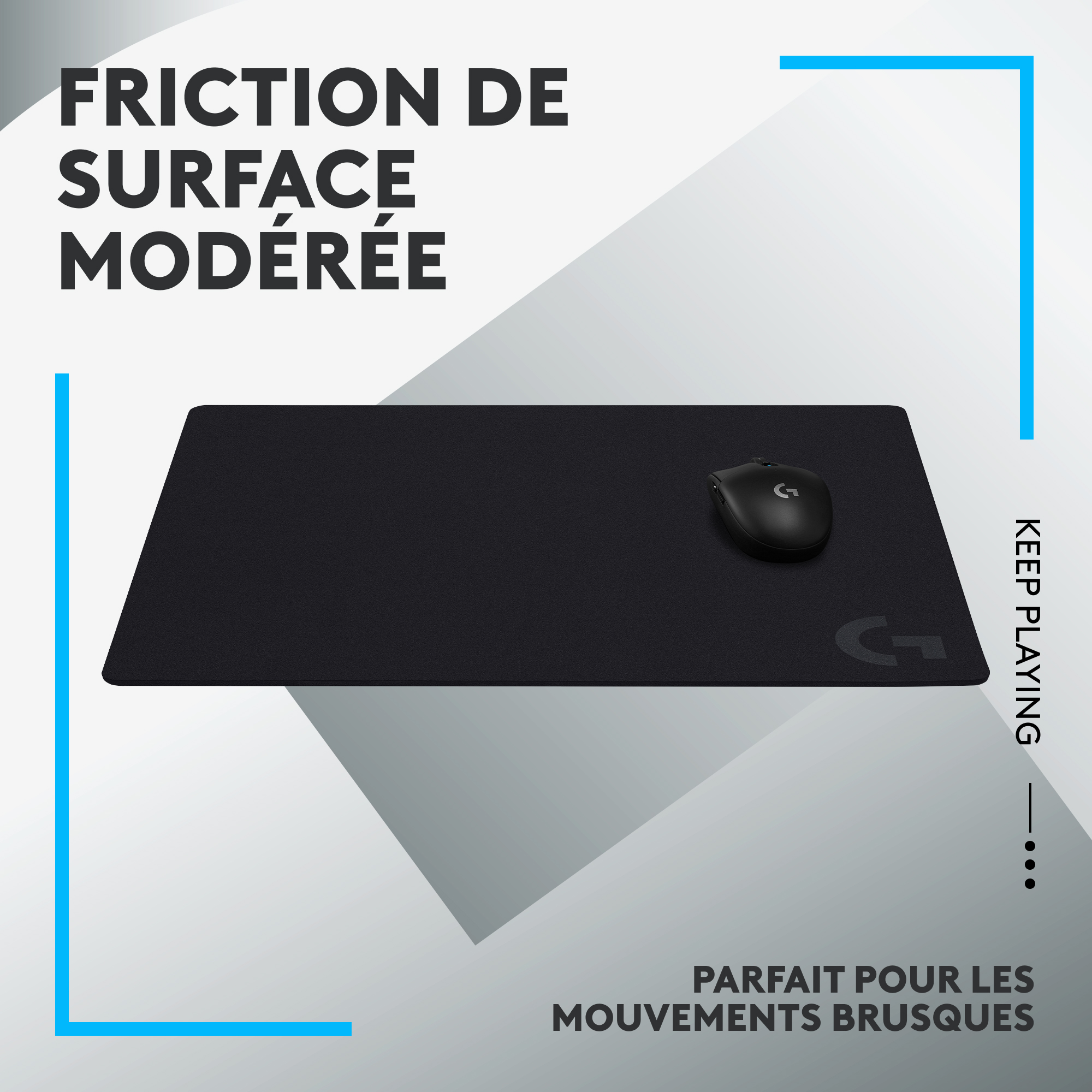 Voir la diapositive 2 : LOGITECH Tapis de souris G640 LARGE CLOTH