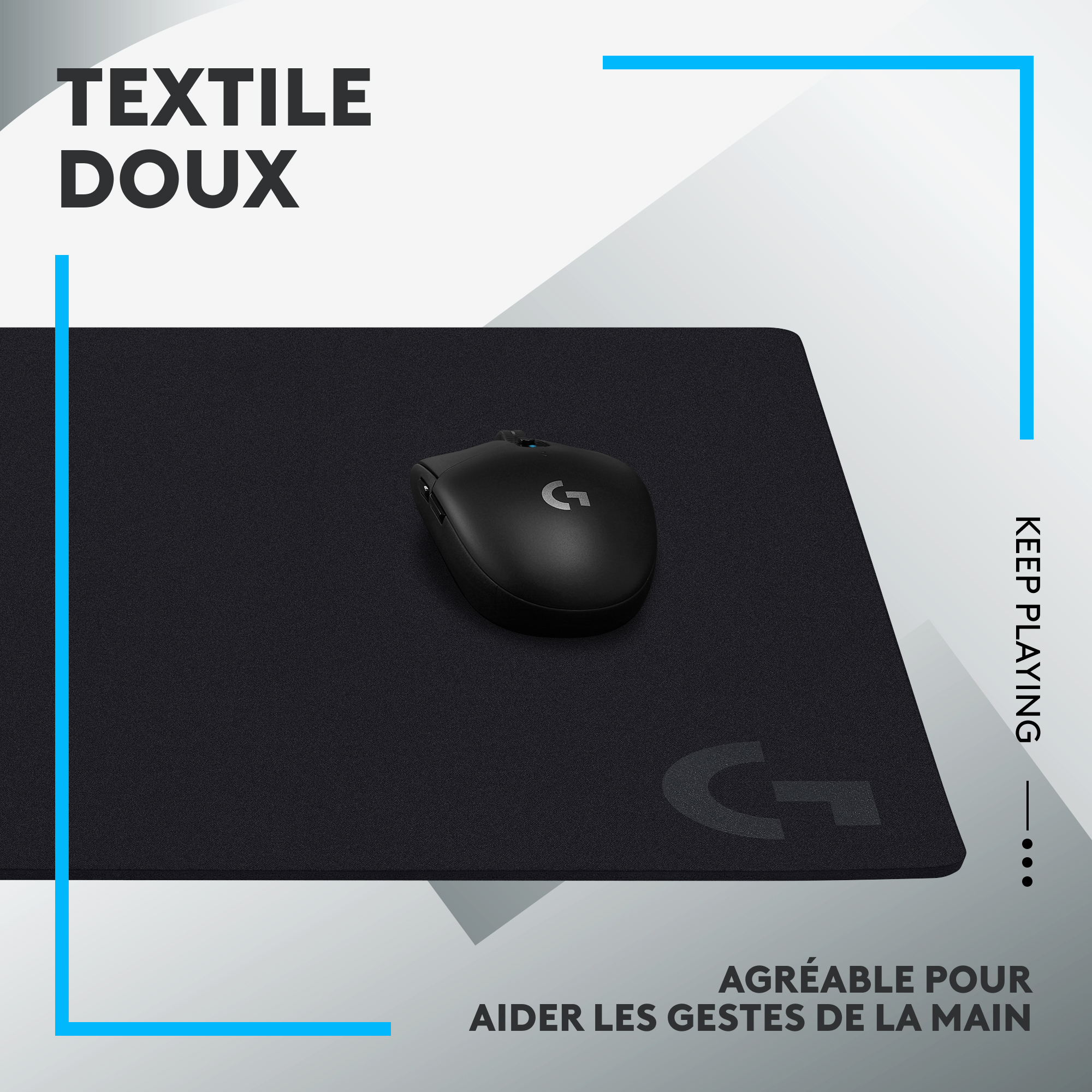 Voir la diapositive 6 : LOGITECH Tapis de souris G640 LARGE CLOTH