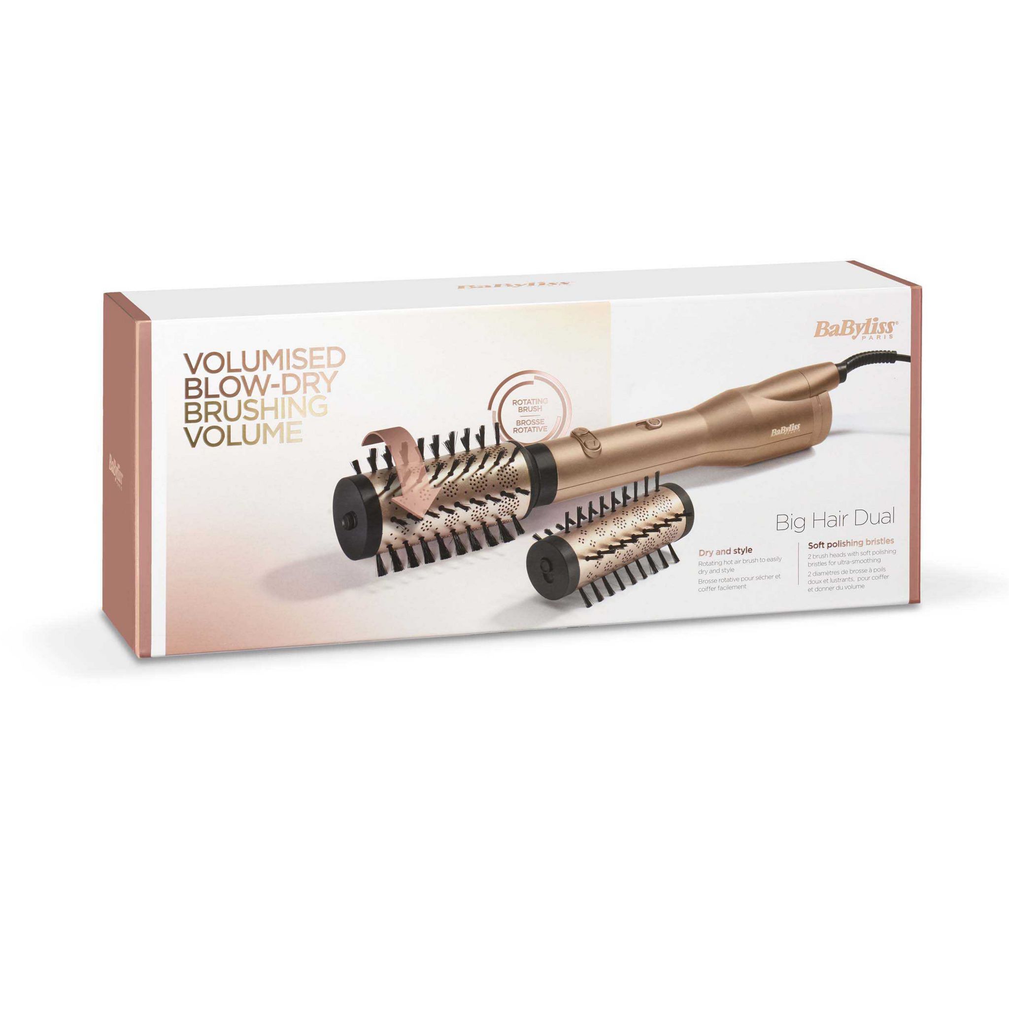 Voir la diapositive 3 : BABYLISS Brosse soufflante ionique AS952E - Bronze