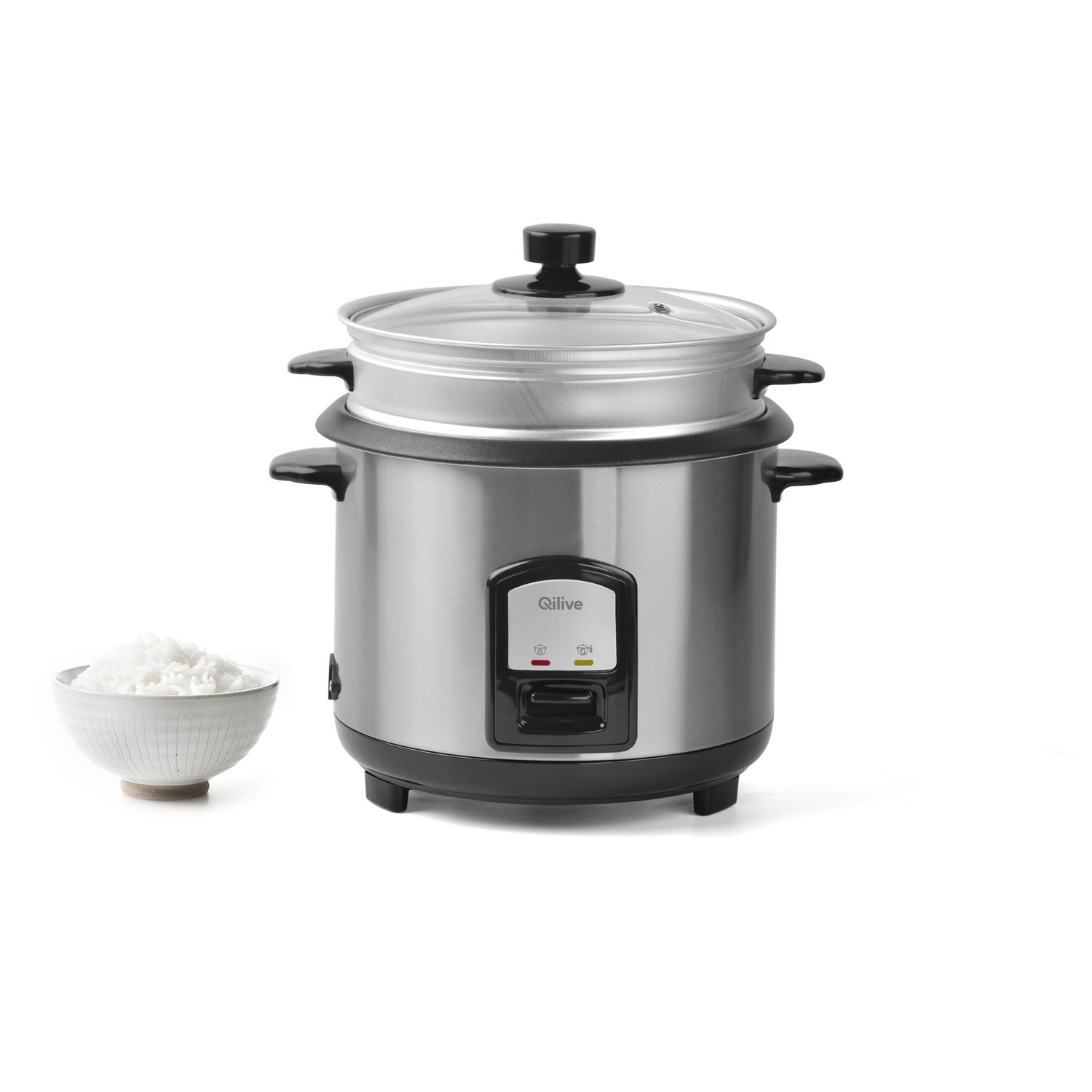 Voir la diapositive 2 : QILIVE Cuiseur à riz Q.5443 - Inox