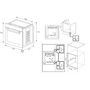 Voir la diapositive 2 : BEKO Four encastrable multifonction BBIE12300XC, 72 L, Chaleur brassée, A