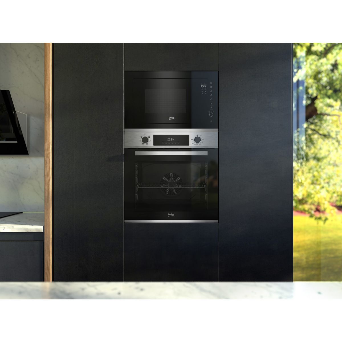 BEKO Four encastrable multifonction BBIE12300XC, 72 L, Chaleur brassée, A