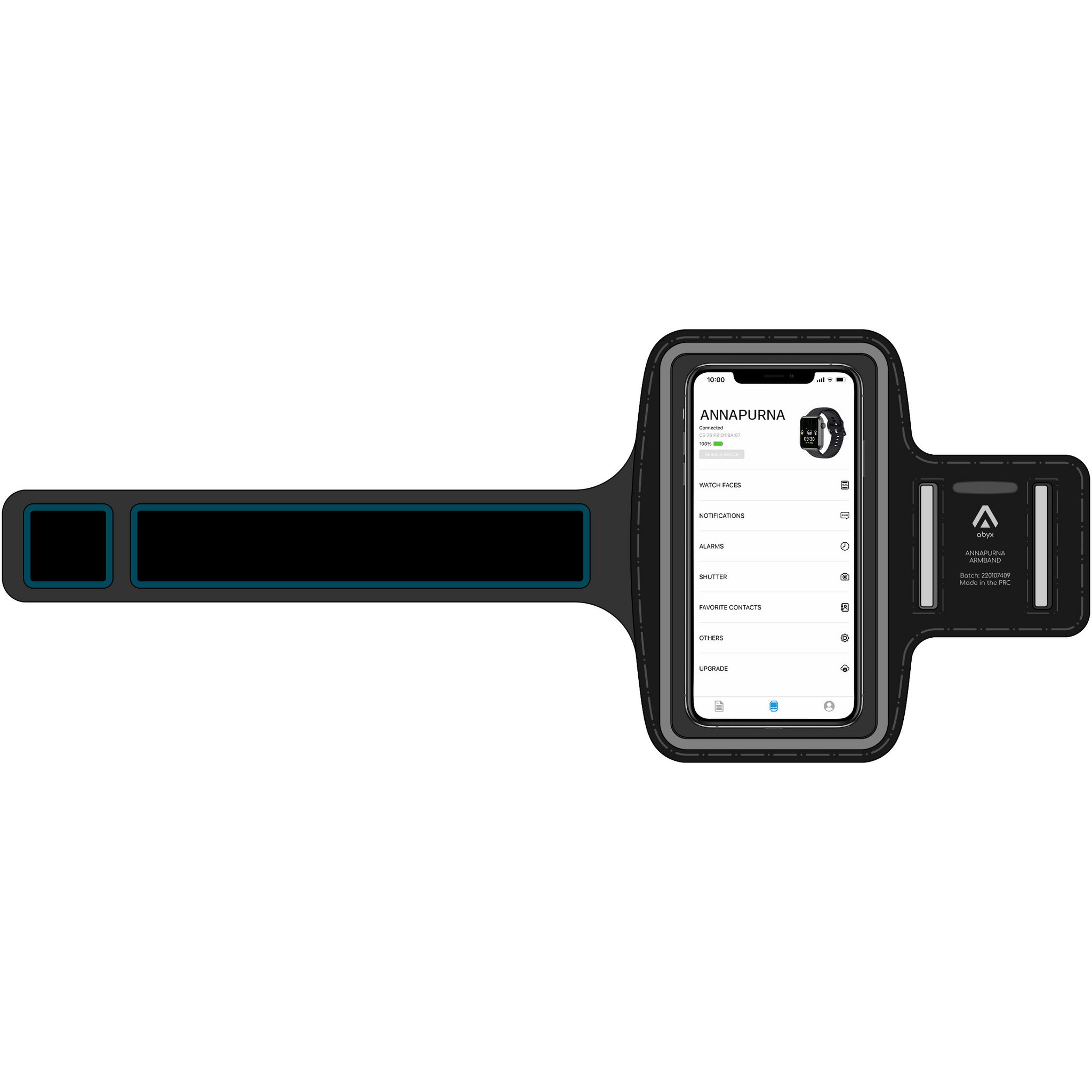 Voir la diapositive 8 : ABYX AnnaPurna Montre connectée Fit + Écouteurs TWS+Brassard