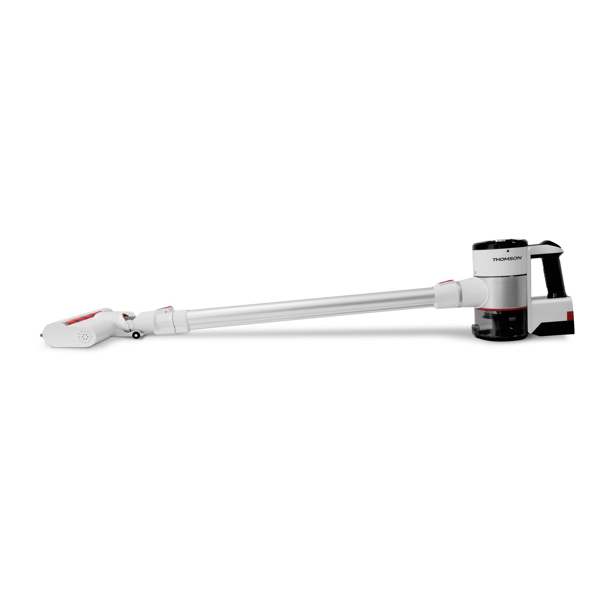 Voir la diapositive 4 : THOMSON Aspirateur balai sans sac THVC93220 - Gris perle