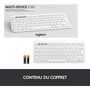 Voir la diapositive 4 : LOGITECH Clavier SF K380 - Blanc
