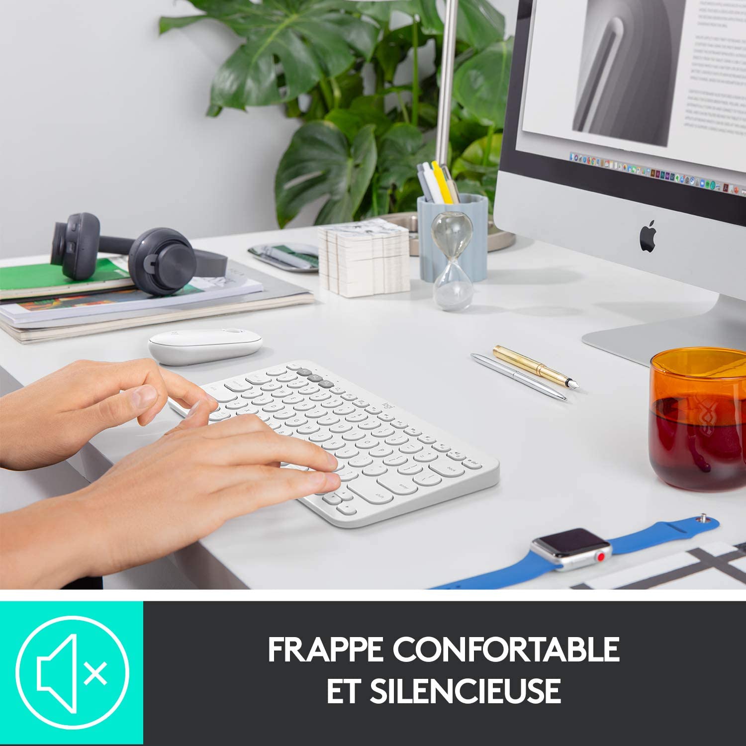 Voir la diapositive 6 : LOGITECH Clavier SF K380 - Blanc