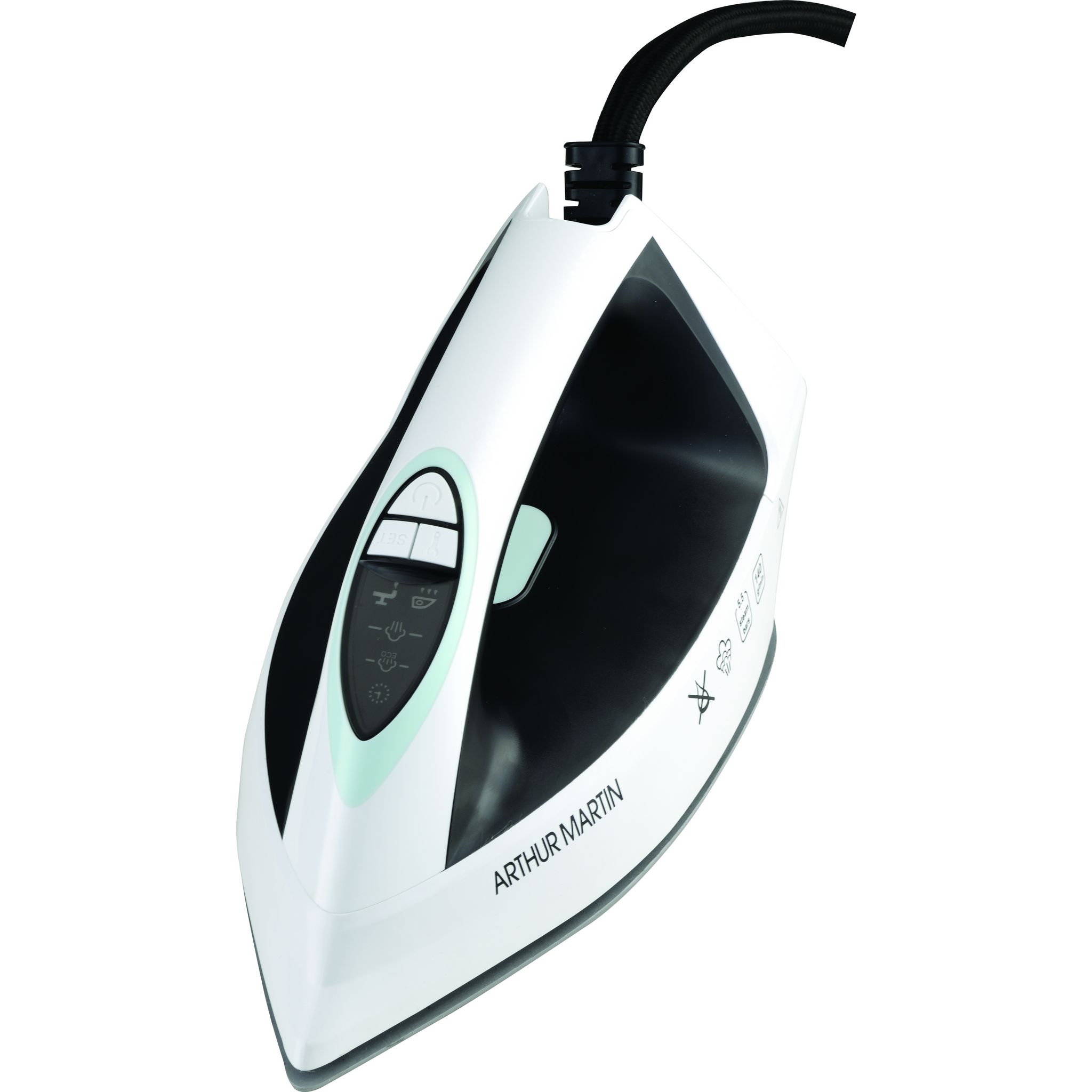 Voir la diapositive 6 : ARTHUR MARTIN Centrale vapeur verticale AMP467 - Noir