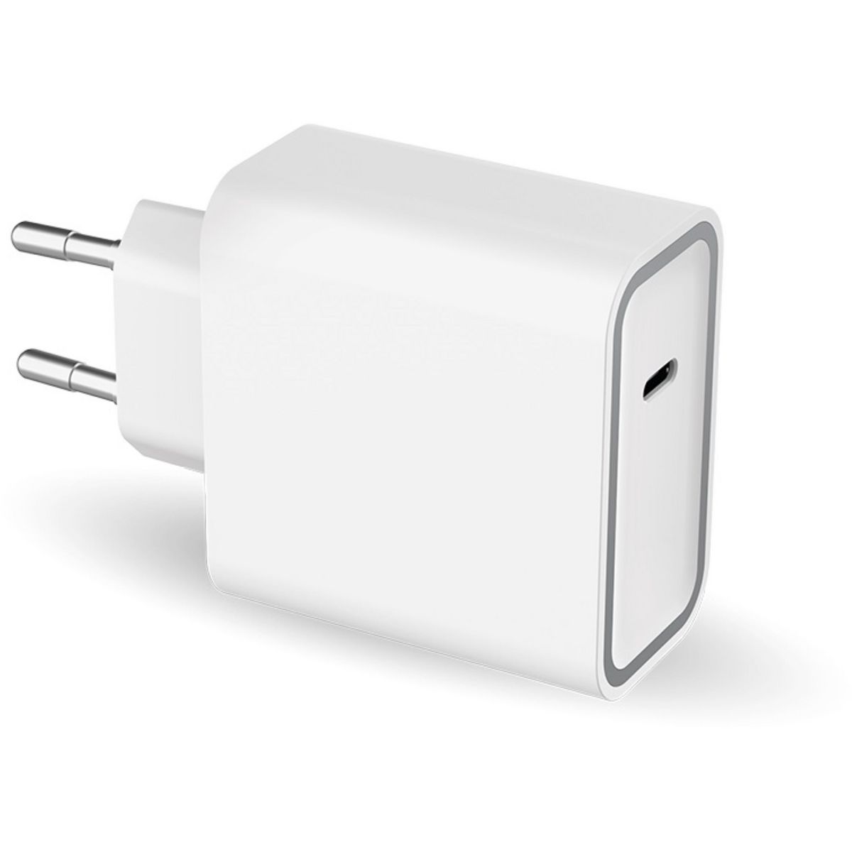 BIGBEN Chargeur maison 65W+Câble renforcé USB C/USB C - Blanc