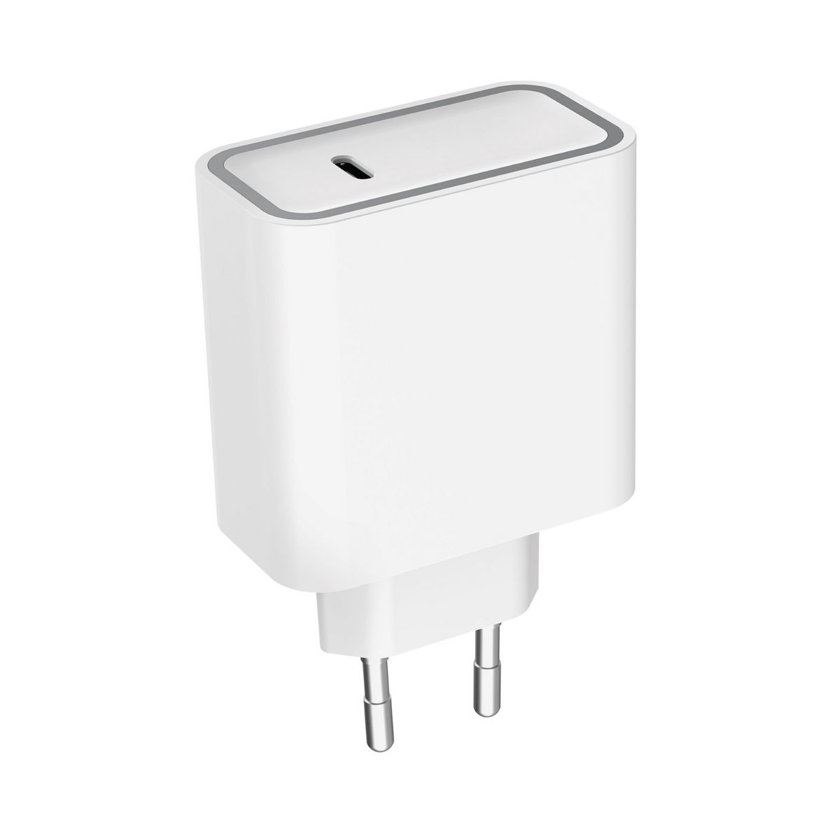 BIGBEN Chargeur maison 65W+Câble renforcé USB C/USB C - Blanc