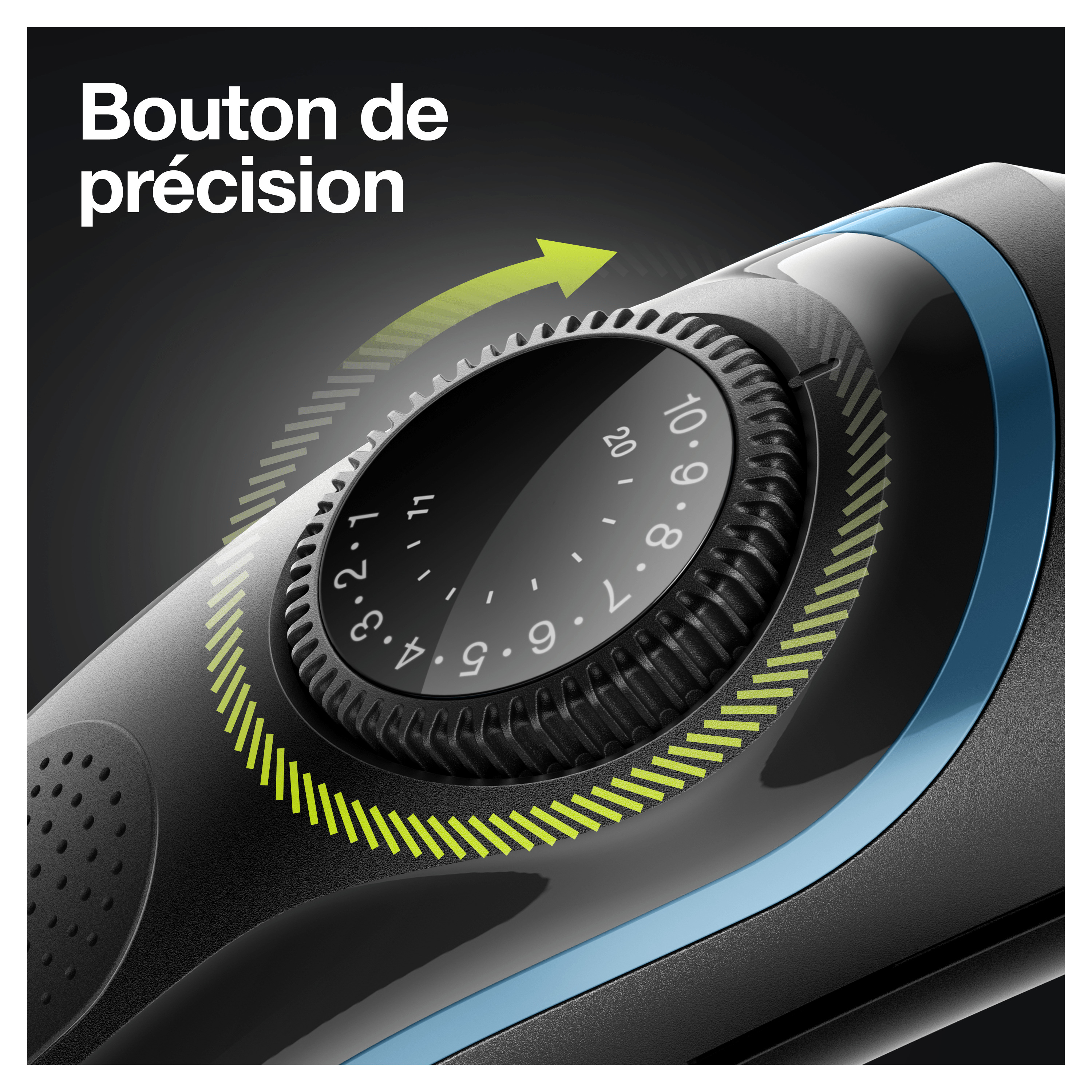 Voir la diapositive 2 : BRAUN Tondeuse barbe BT5341 - Noir