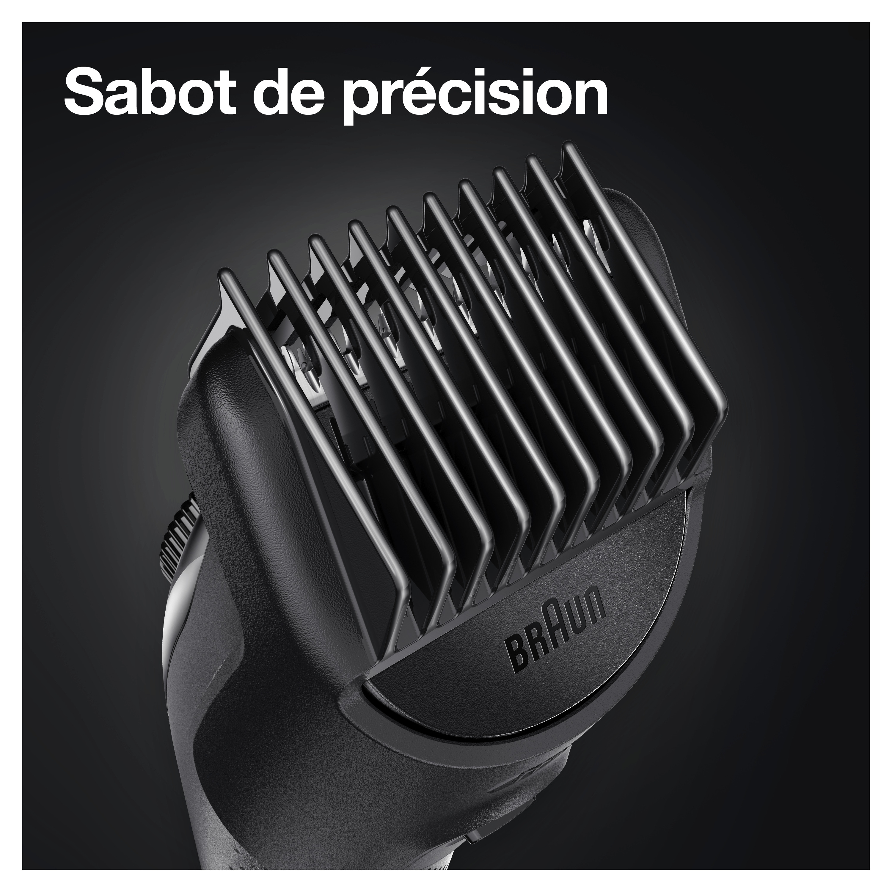 Voir la diapositive 4 : BRAUN Tondeuse barbe BT5341 - Noir