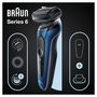 Voir la diapositive 2 : BRAUN Rasoir électrique 61-B1200S - Noir et bleu