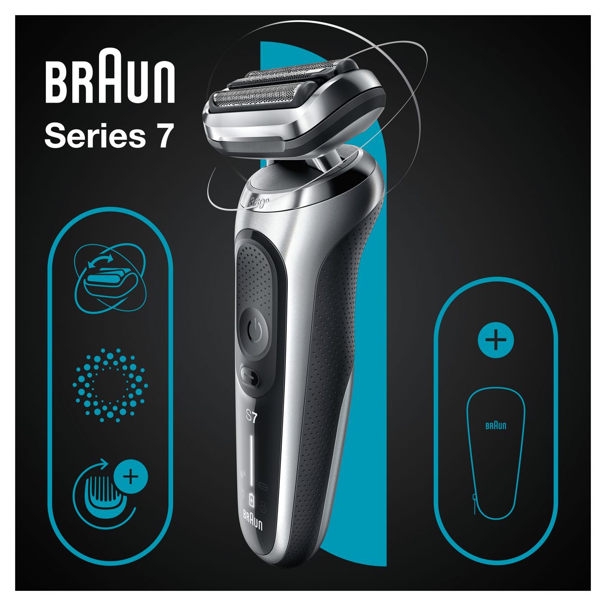 BRAUN Rasoir électrique 71-S1000S - Gris