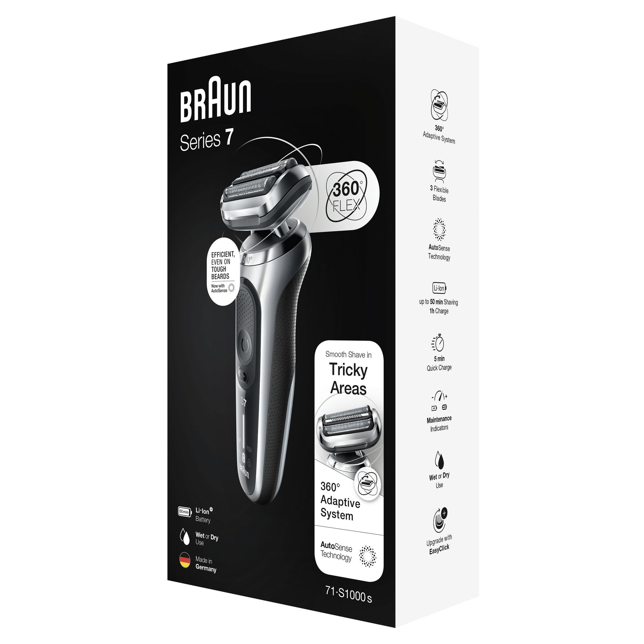 Voir la diapositive 7 : BRAUN Rasoir électrique 71-S1000S - Gris