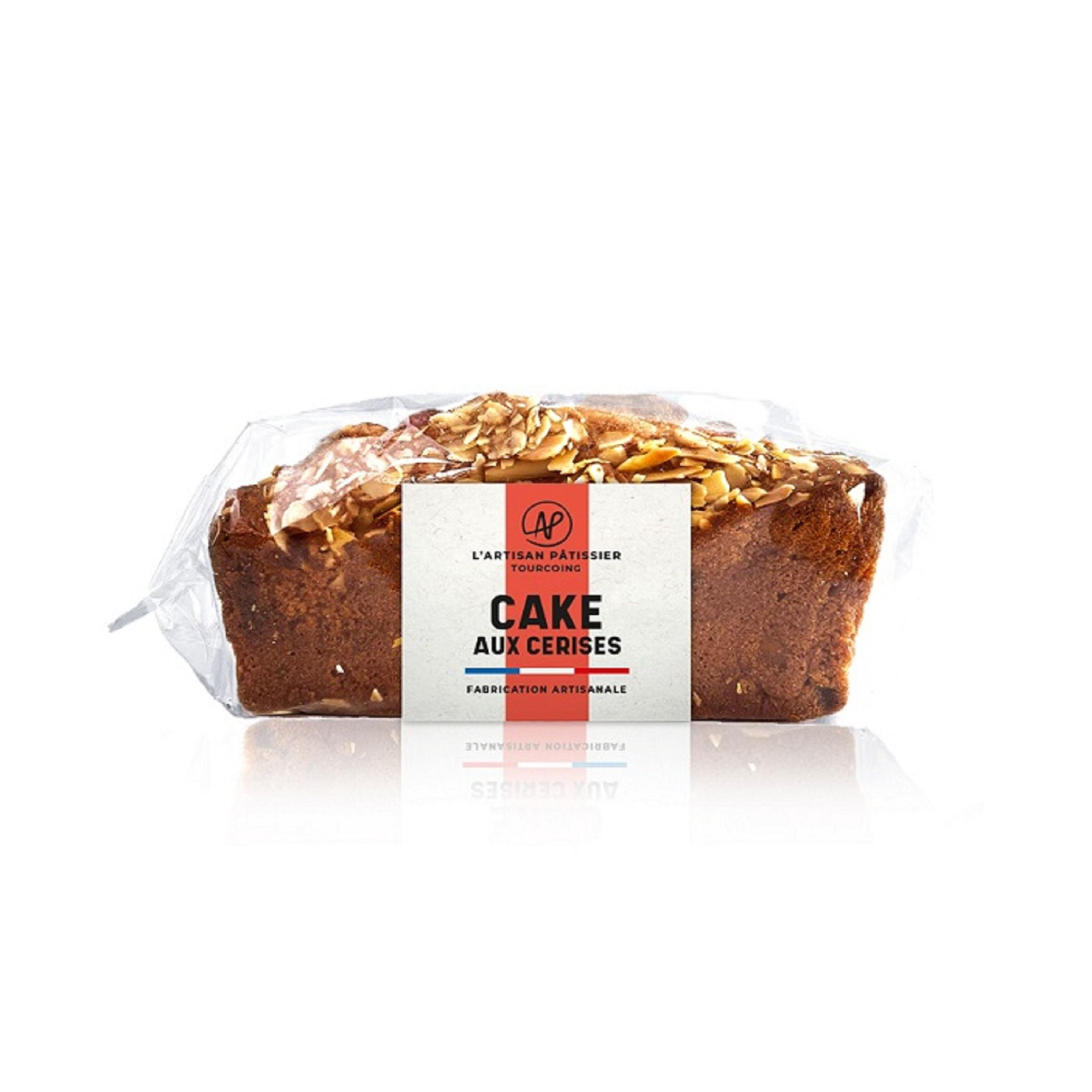 L'ARTISAN PATISSIER Cake pâtissier cerises décor amandes 320 g