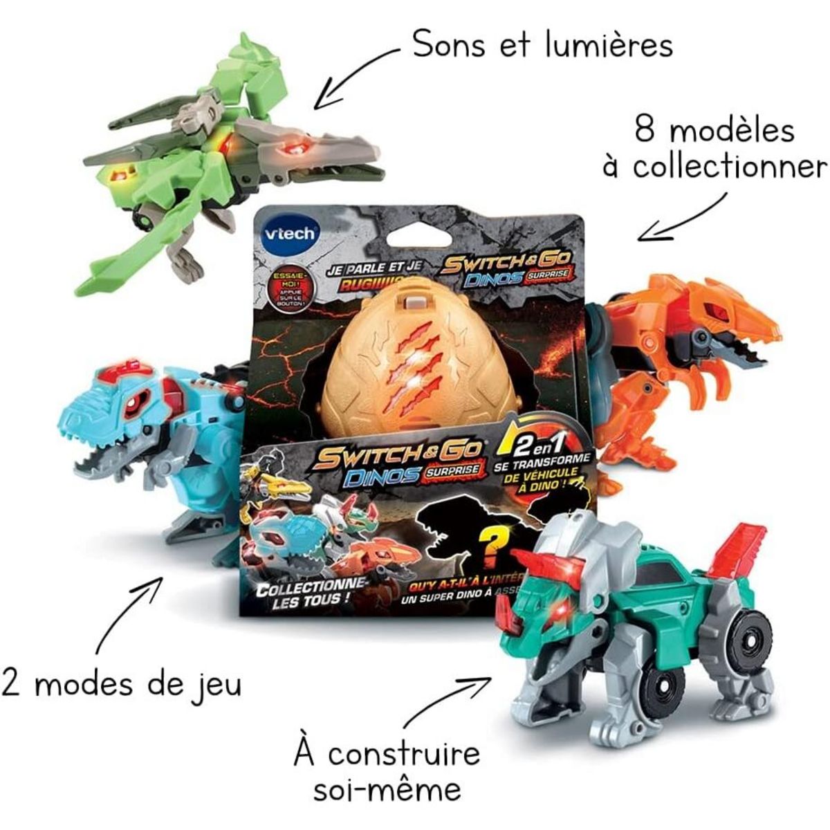 VTECH Figurine DINO Surprise Switch & Go