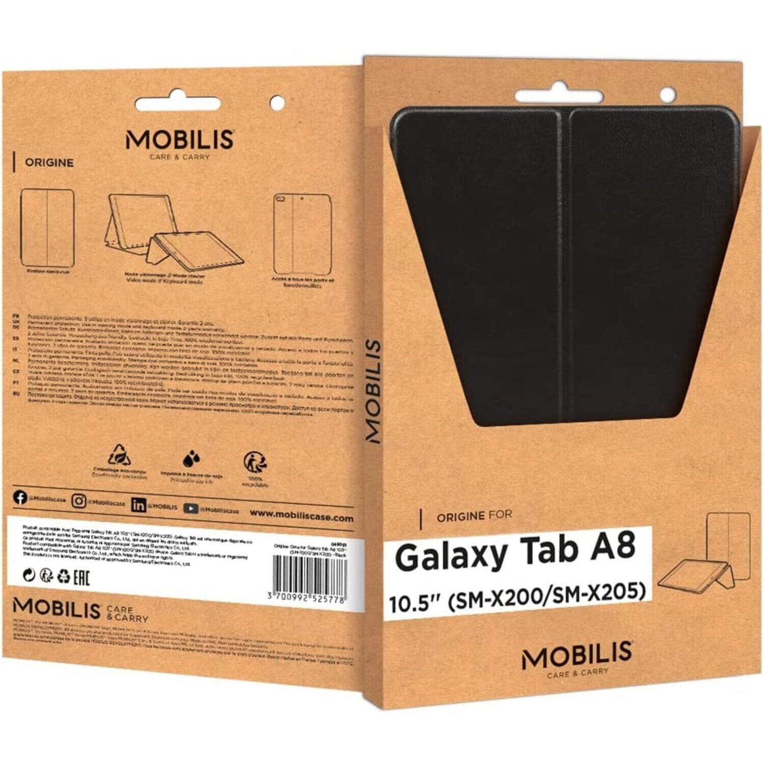 Voir la diapositive 6 : MOBILIS Protection tablette A8 10.5 - Noir