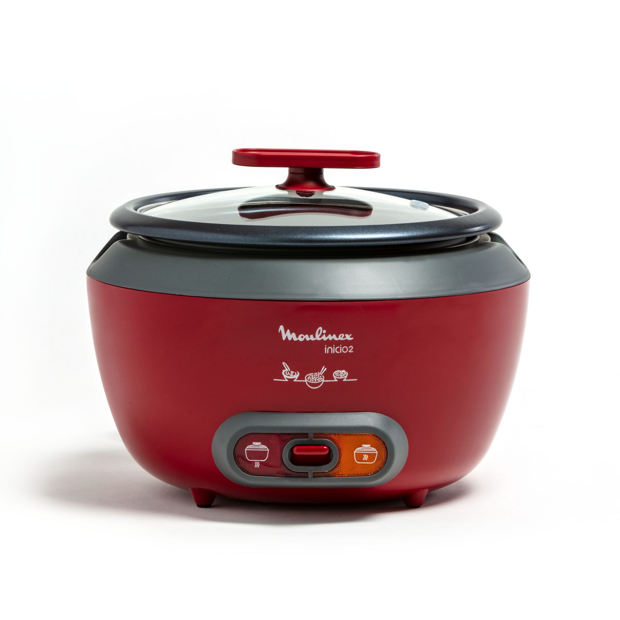 Voir la diapositive 2 : MOULINEX Cuiseur à riz Inicio 2 MK156500 - Rouge