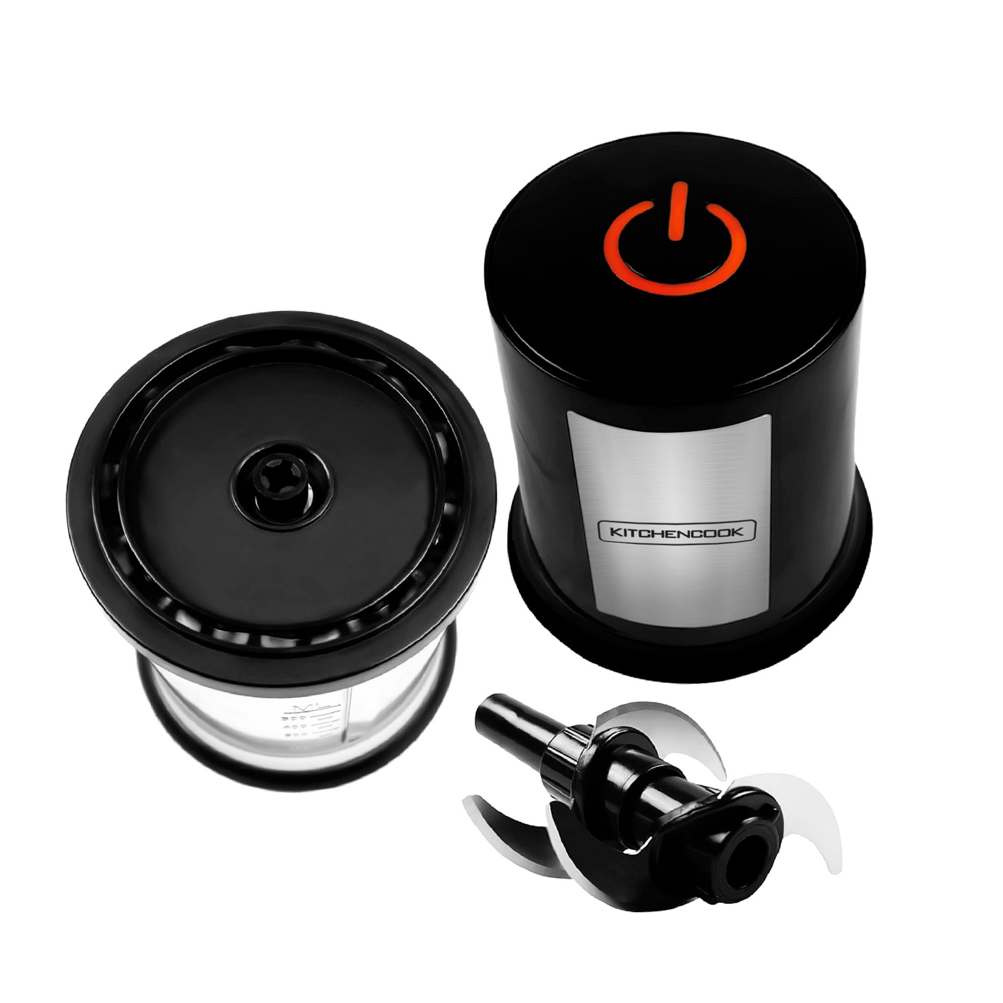 Voir la diapositive 8 : KITCHENCOOK Mini hachoir électrique MIXPOD500 - Noir