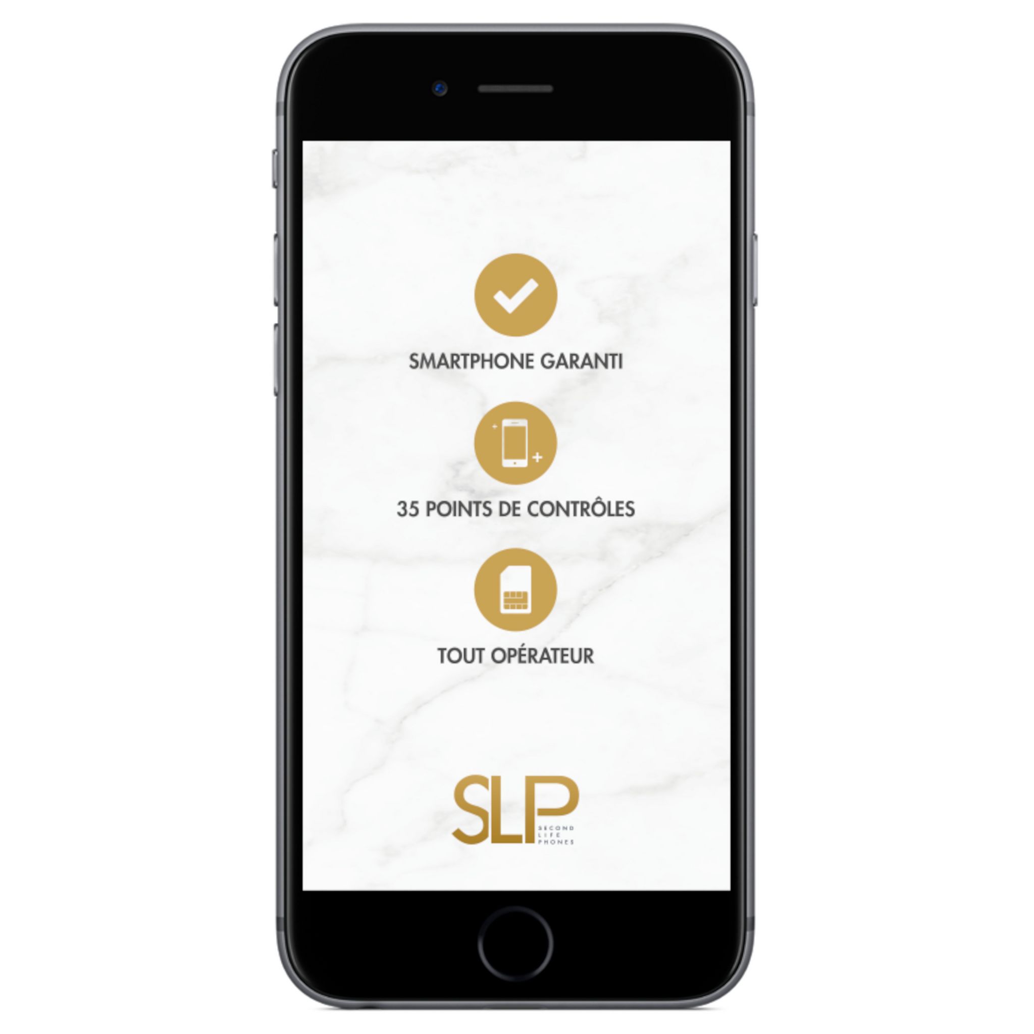 Voir la diapositive 2 : APPLE iPhone 8 reconditionné SLP 64 Go+Coque+Verre trempé - Grade B - Gris