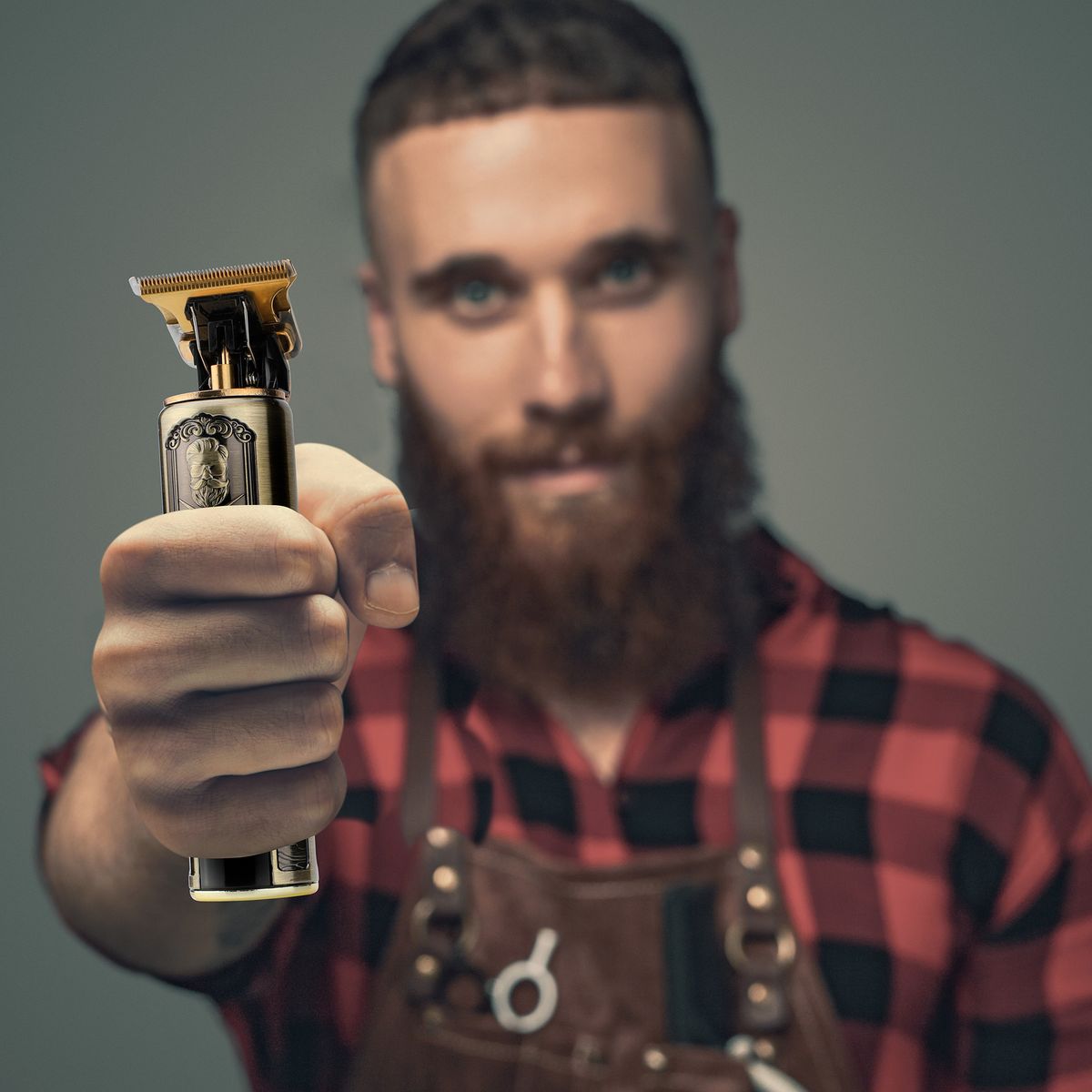 BECKER SHAVES & TRIMS Tondeuse sans fil cheveux et barbe Harley - Or