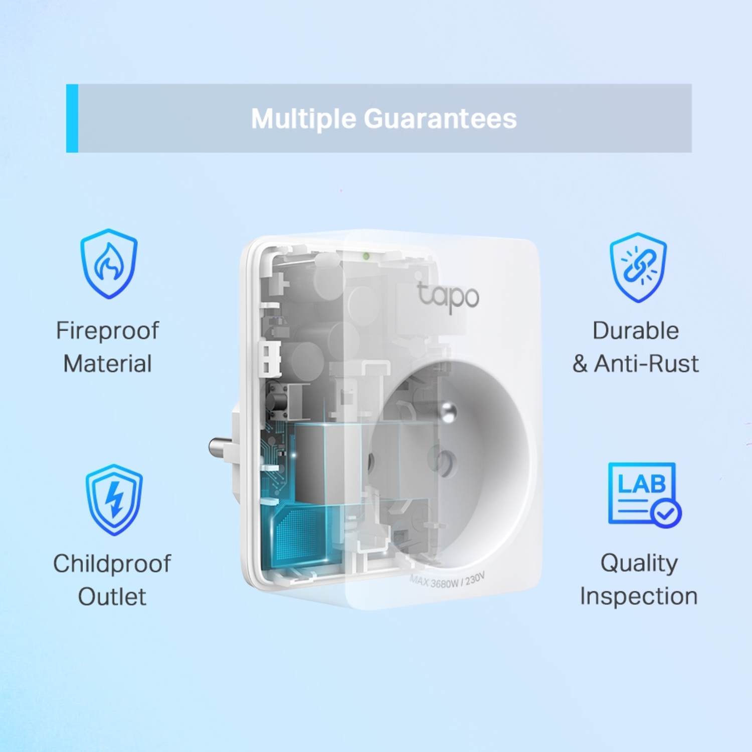 Voir la diapositive 3 : TP-LINK Prise connectée TAPO P110 - Blanc