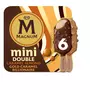MAGNUM Mini bâtonnet glacé double caramel et amande 6 pièces 282g