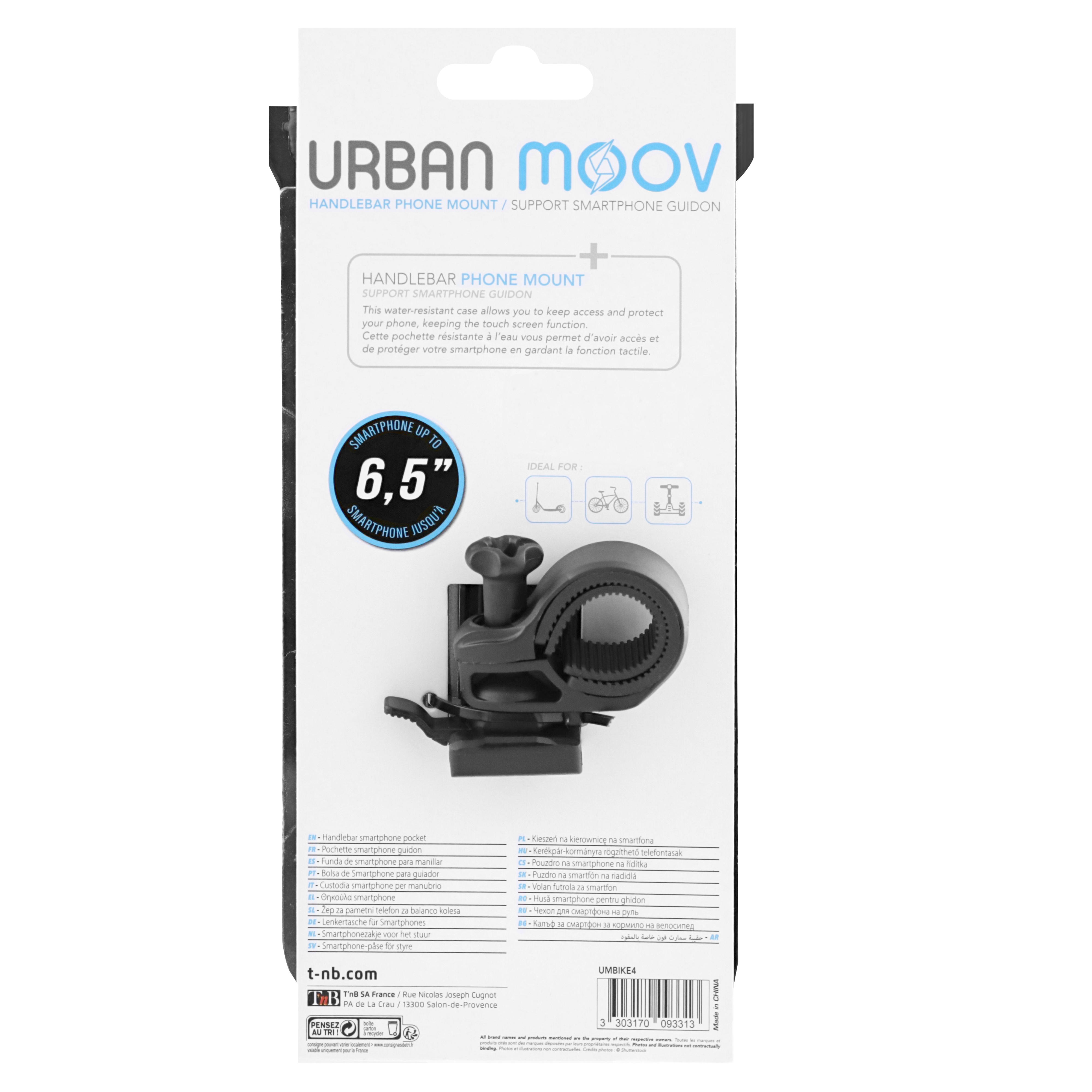 Voir la diapositive 9 : URBAN MOOV Support téléphone vélo