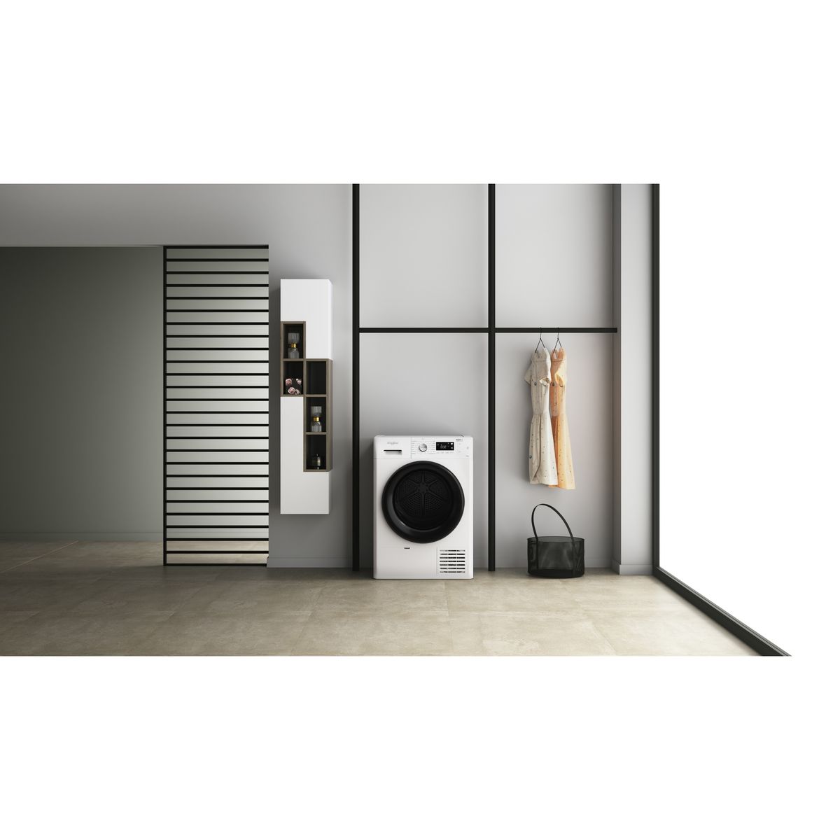 WHIRLPOOL Sèche linge hublot FFTM1182BFR, 8 kg, Pompe à chaleur, A++