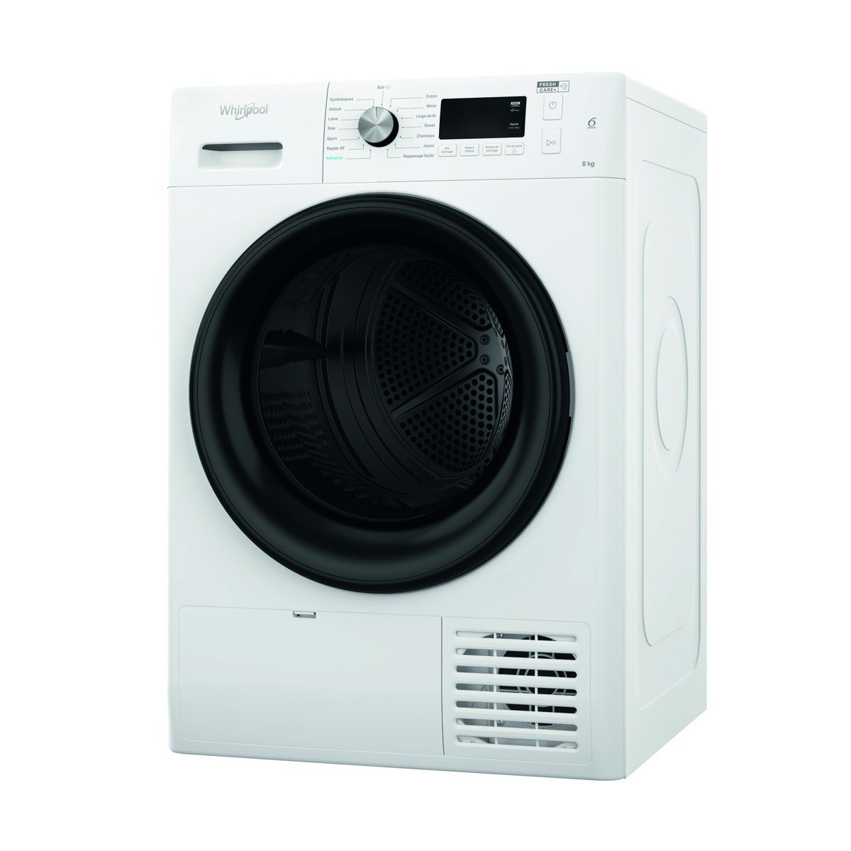 WHIRLPOOL Sèche linge hublot FFTM1182BFR, 8 kg, Pompe à chaleur, A++