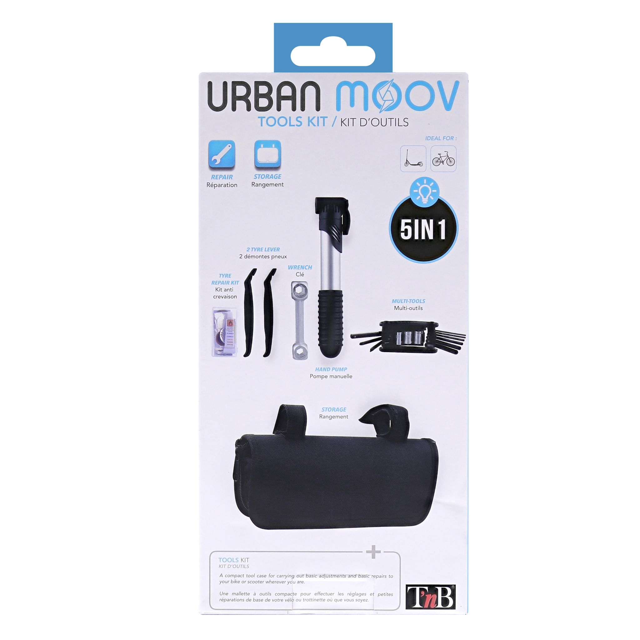 Voir la diapositive 5 : URBAN MOOV Kit outils pour Vélo/Trottinette