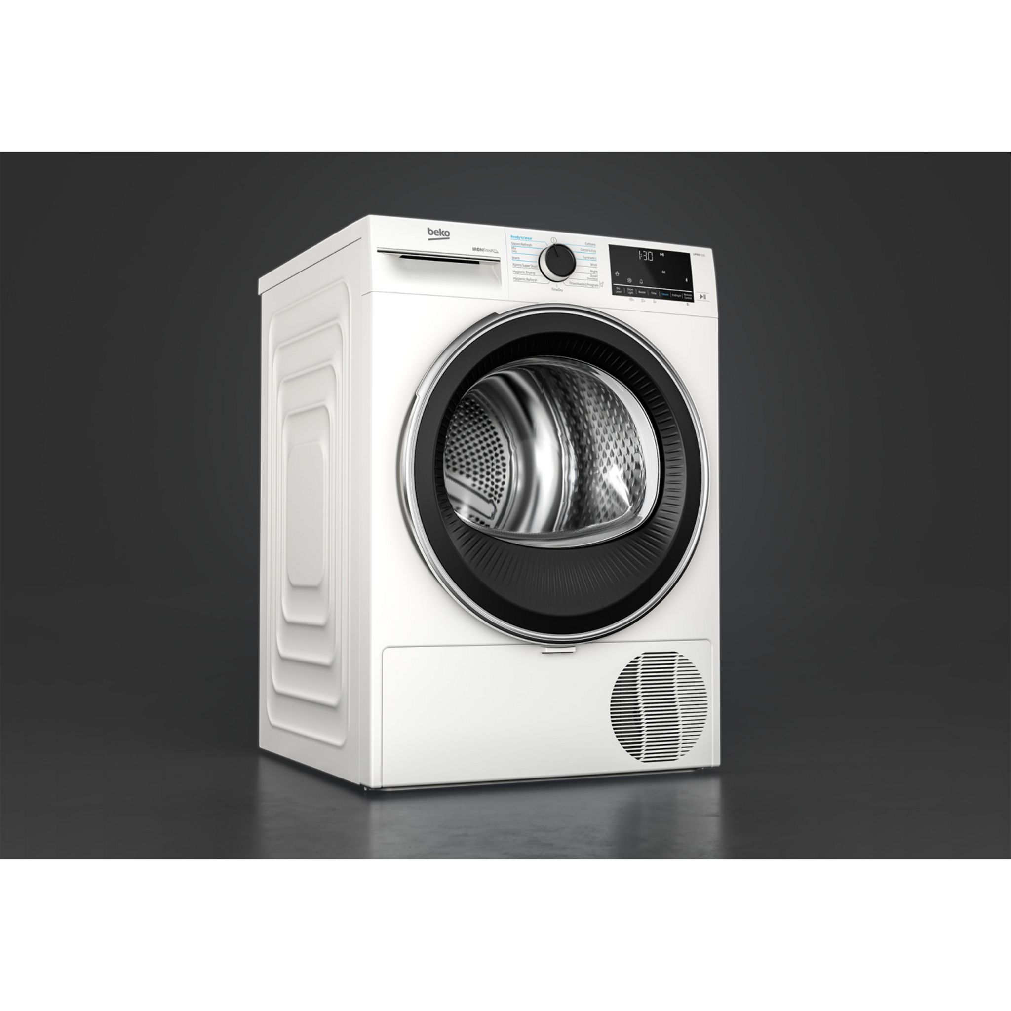 Voir la diapositive 5 : BEKO Sèche linge hublot B3T48230W, 8 kg, Pompe à chaleur, A++
