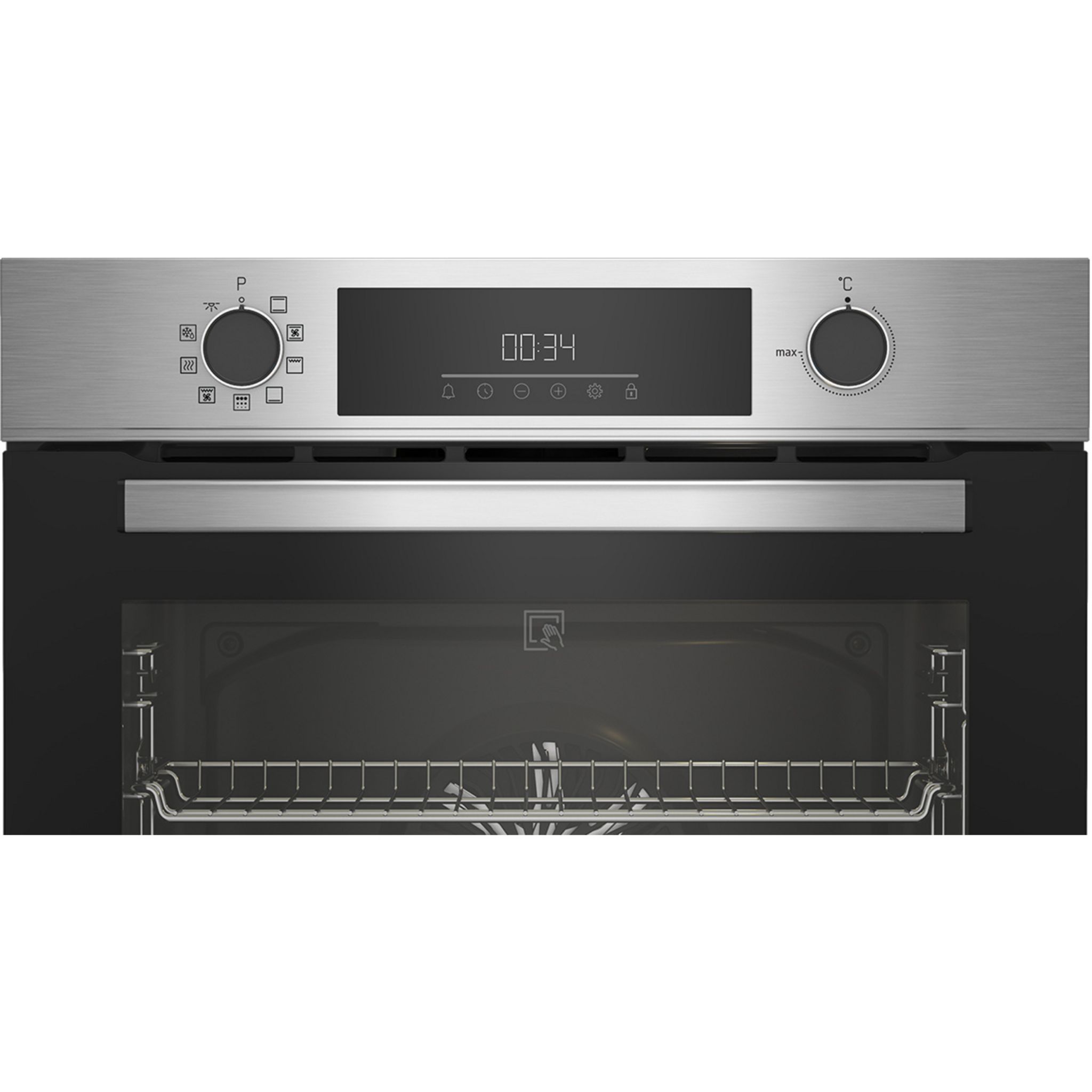 Voir la diapositive 3 : BEKO Four encastrable multifonction BBIE12300XFP, 72 L, Chaleur brassée, Nettoyage pyrolyse, A