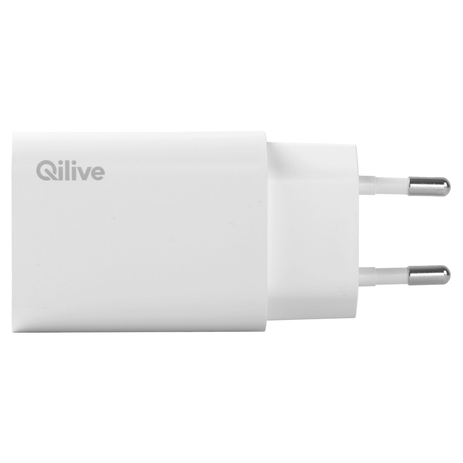 Voir la diapositive 2 : QILIVE Chargeur maison USB C - Blanc