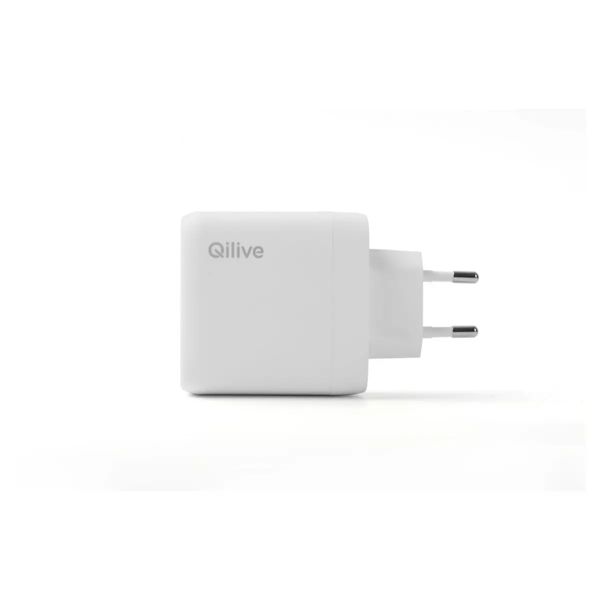 QILIVE Chargeur double USB C - Blanc
