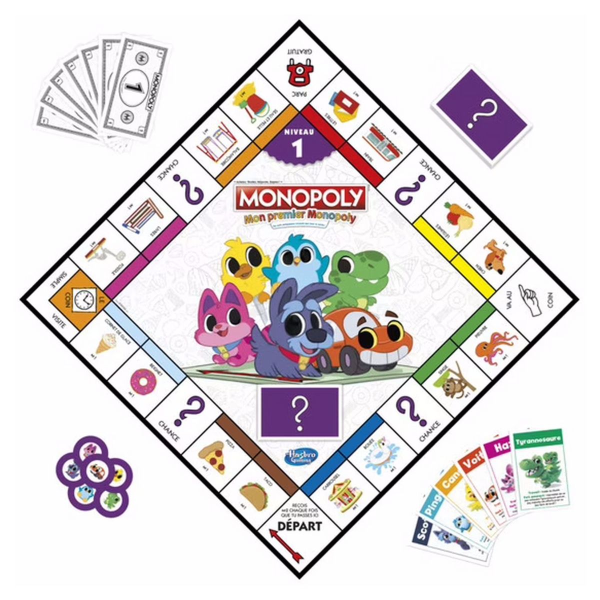 HASBRO Jeu Monopoly Junior 2 en 1