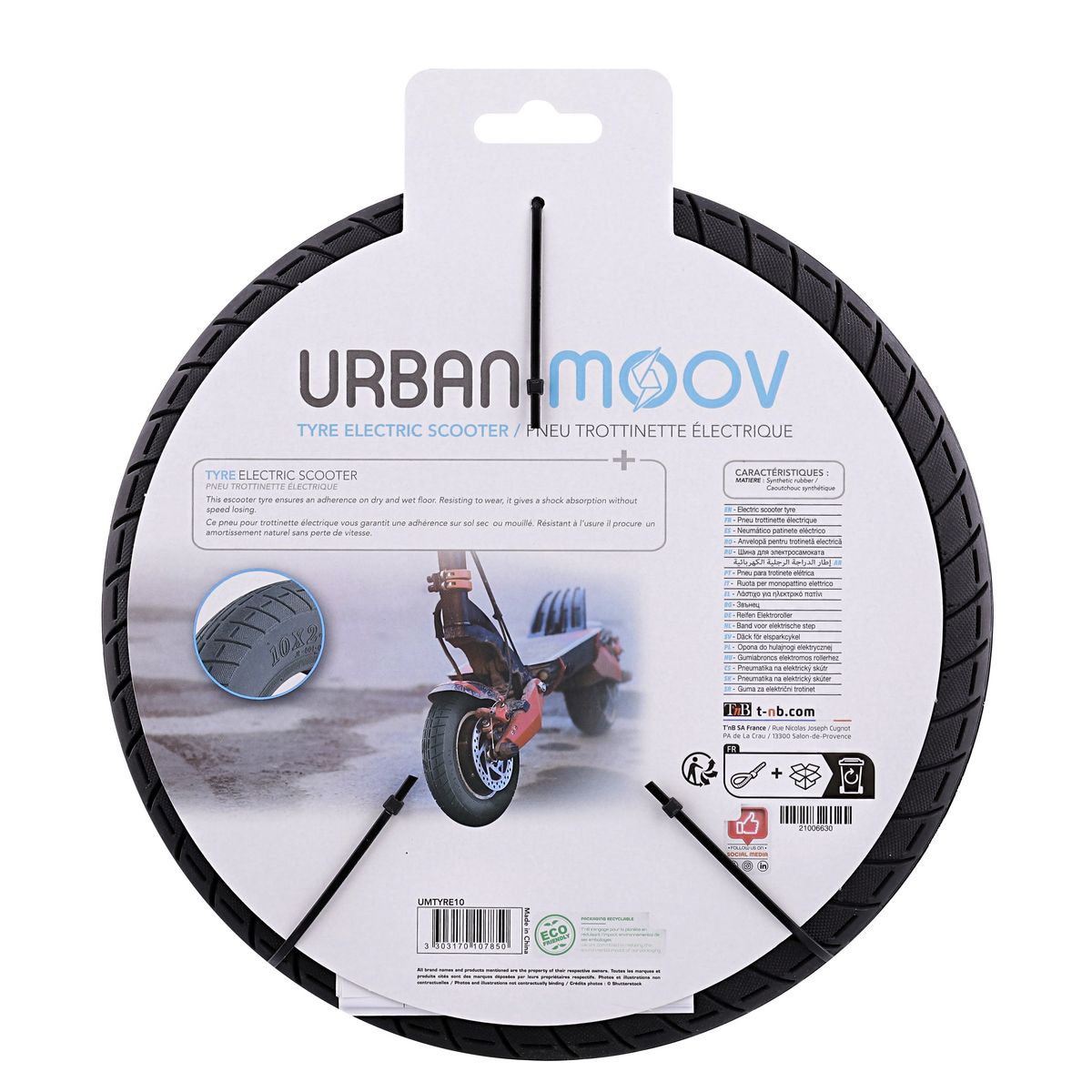 URBAN MOOV Pneu 10 pouces pour Trottinette