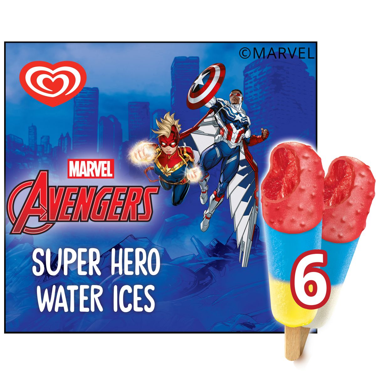 MARVEL Avengers - Bâtonnets glacés 6 pièces 318g