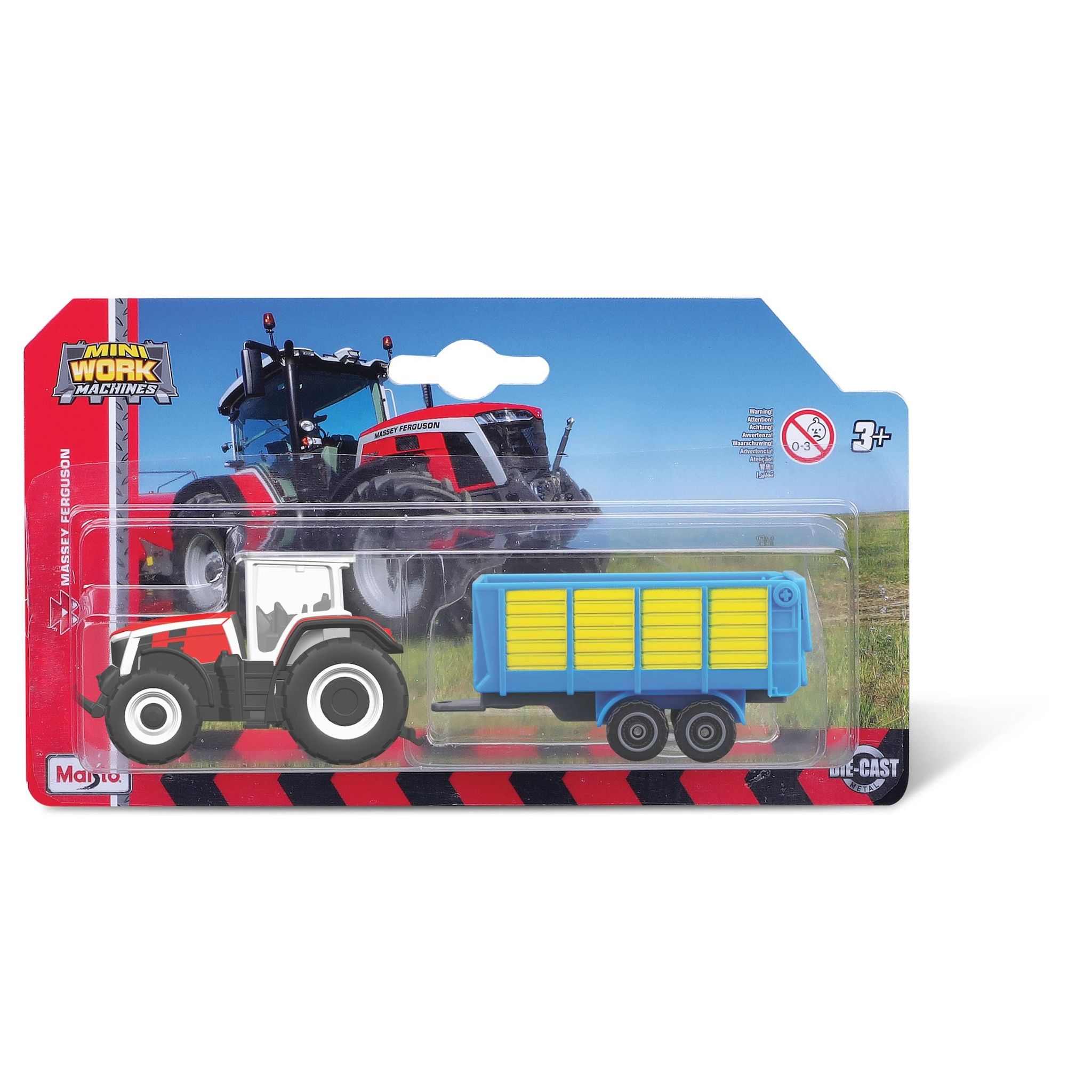 BBURAGO Tracteur+Remorque échelle 1/72ème