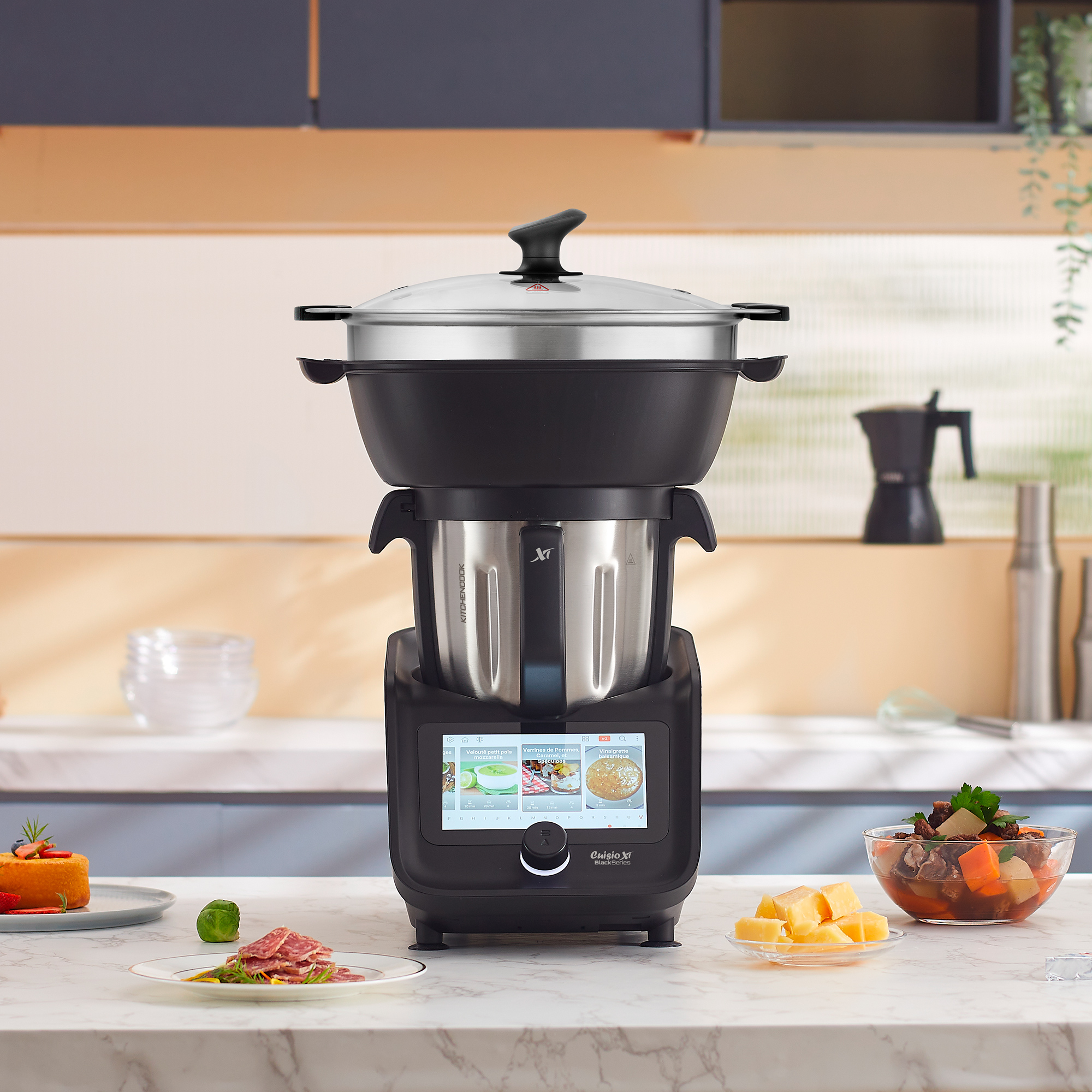 Voir la diapositive 19 : KITCHENCOOK Robot cuiseur multifonction connecté CUISIO XT CONNECT - Noir