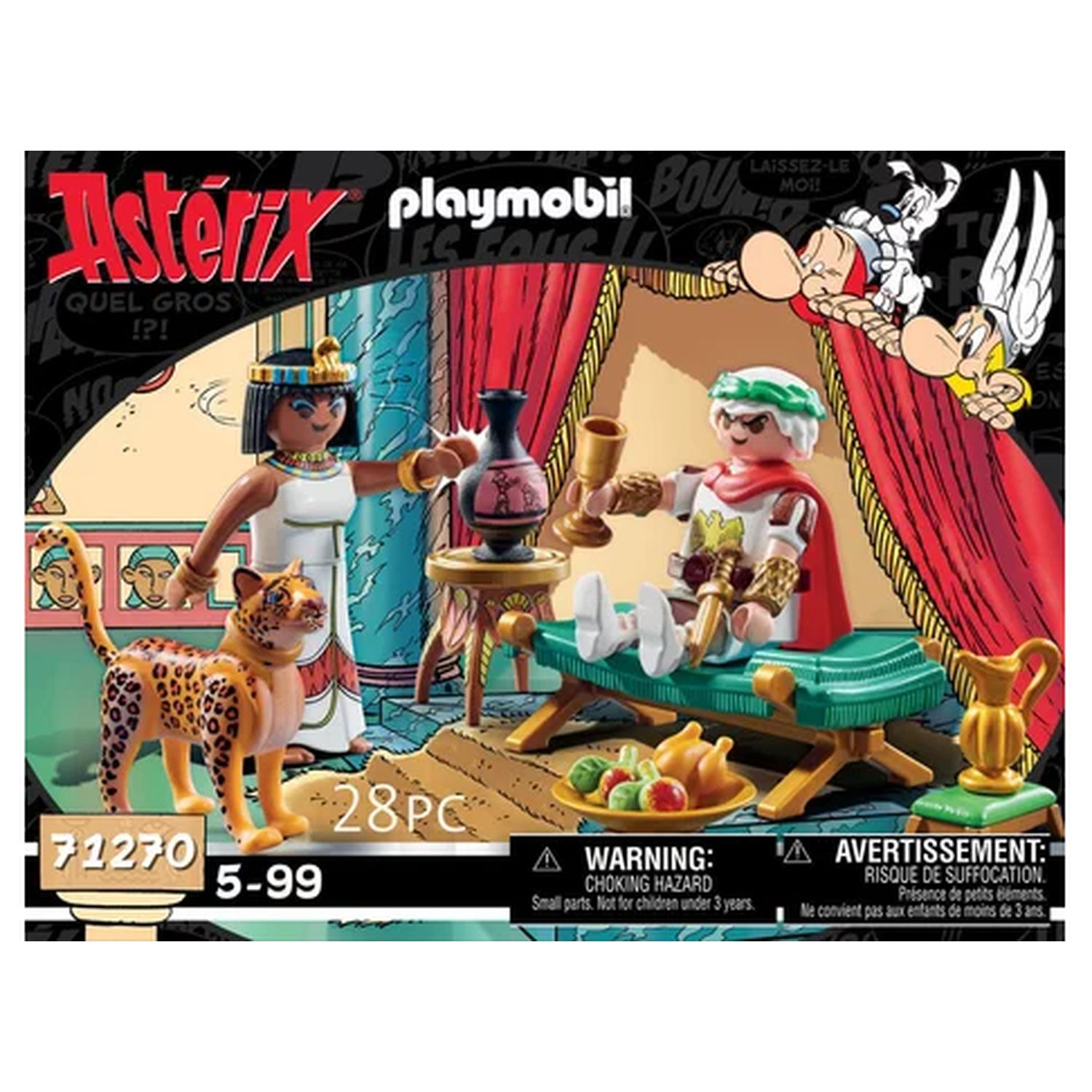 Voir la diapositive 3 : PLAYMOBIL Astérix 71270 - César et Cléopâtre