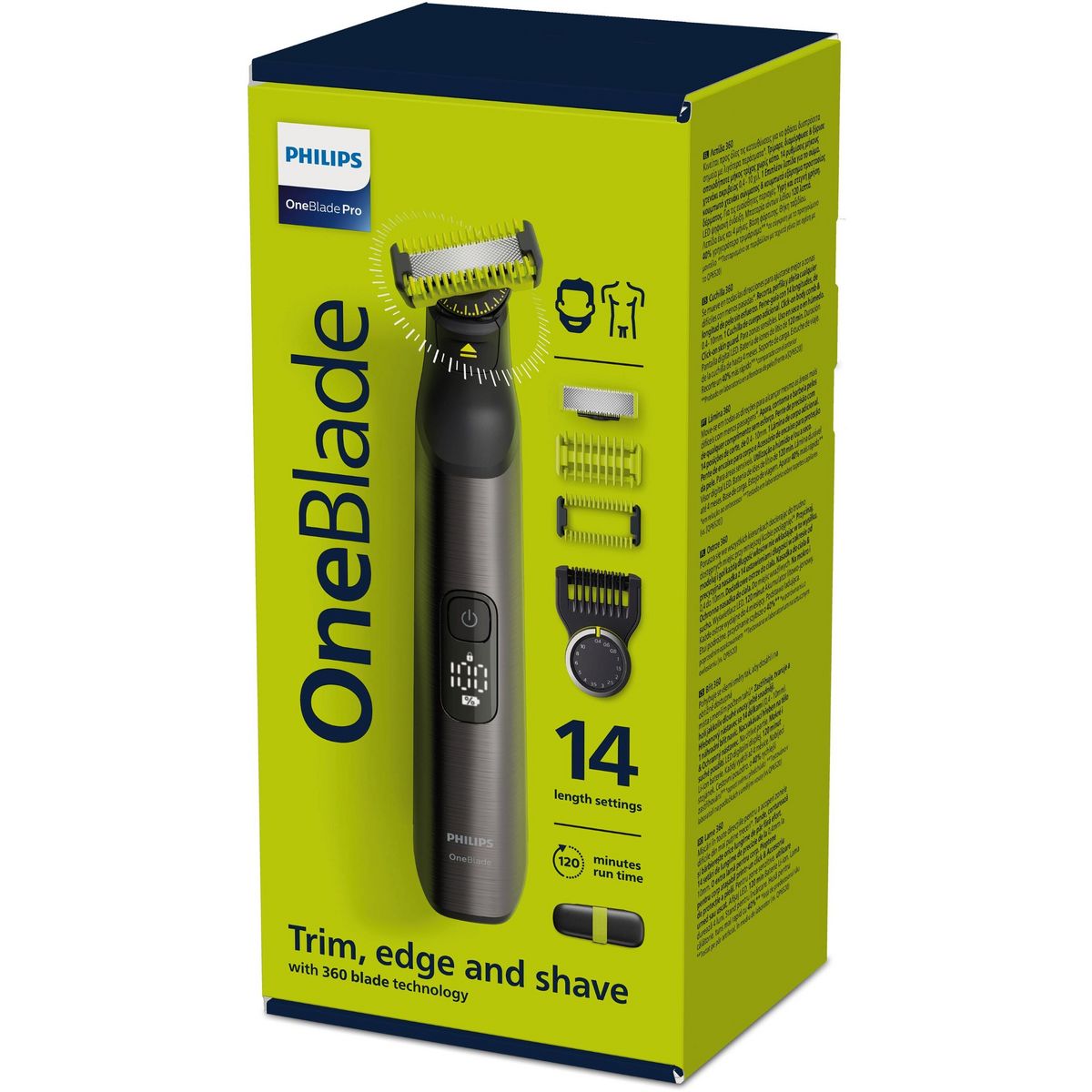 PHILIPS Tondeuse visage et corps One Blade QP6651/61 - Noir