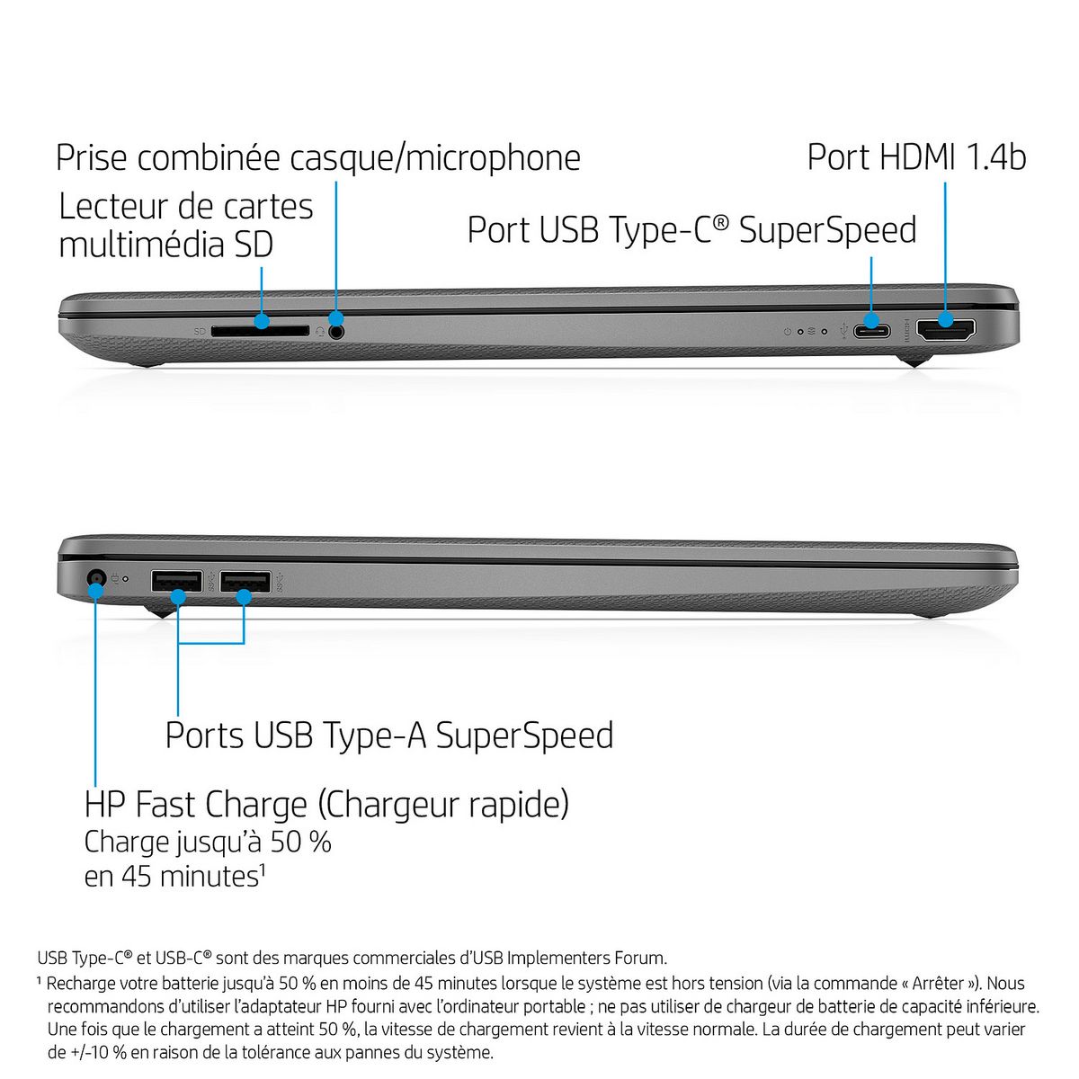 HP Ordinateur portable HP 15S-EQ2050NF