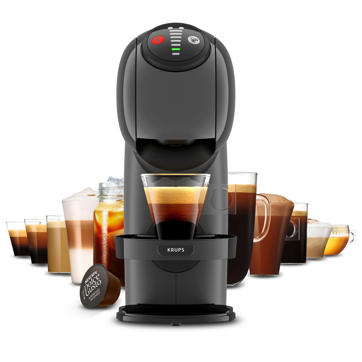 KRUPS Machine à café expresso Nescafé Dolce Gusto YY4893FD - Anthracite