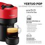 Voir la diapositive 2 : KRUPS Machine à café Nespresso YY4888FD - Rouge
